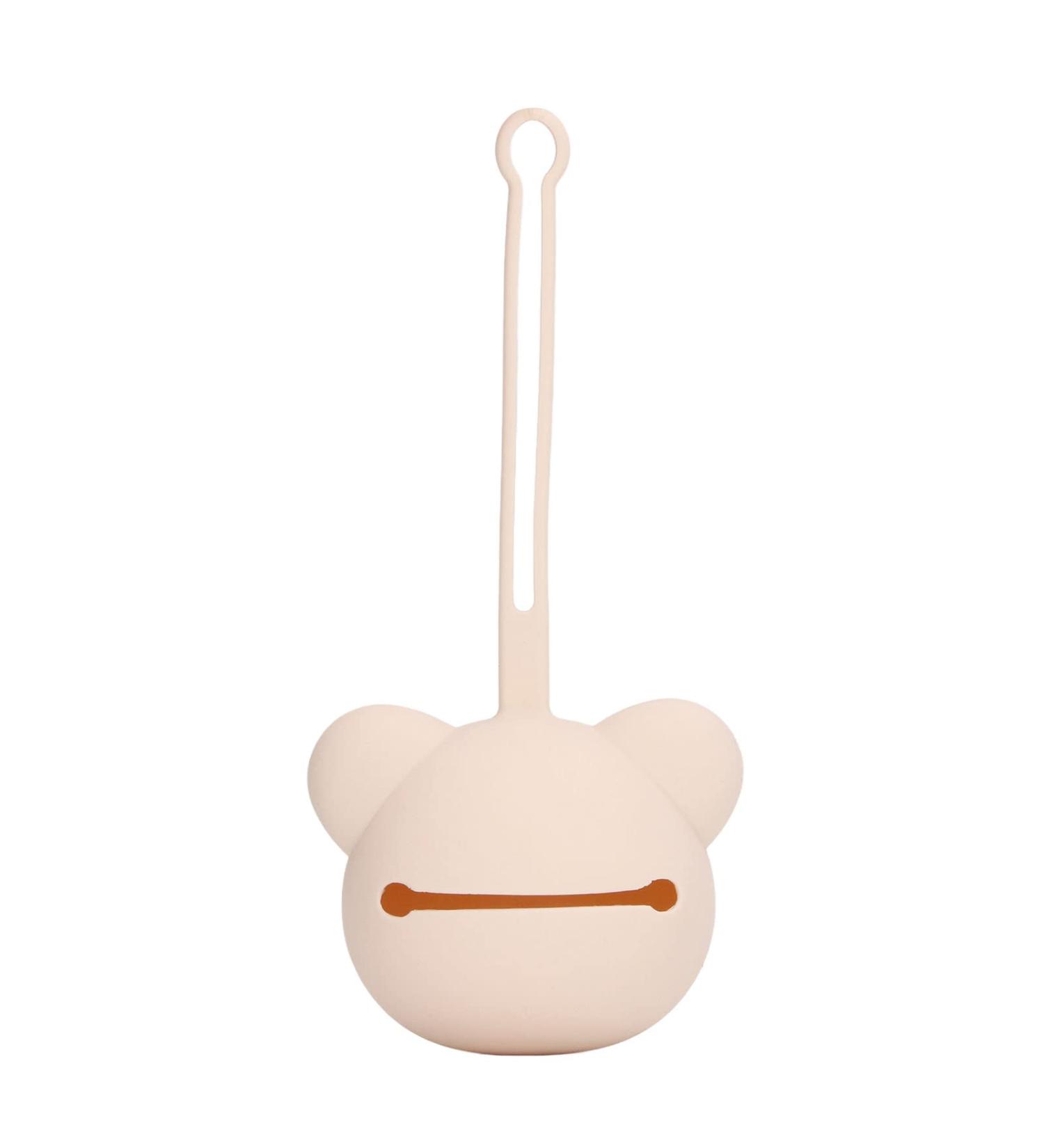 Silicone Pacifier Case for Travel | Baby Pacifier Storage Bag | Milk Tea Color Accessories for Boys & Girls - Buy Online on GoSupps.com