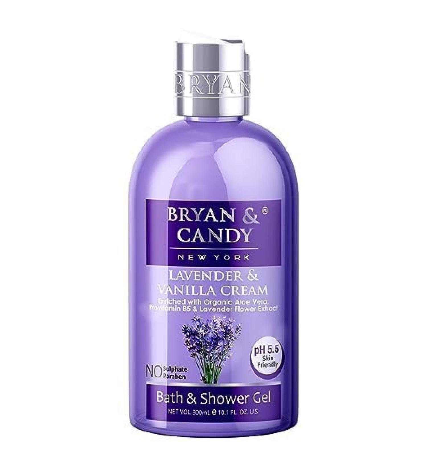 Lavender & Vanilla Shower Gel (300ml) - Nourishing Aloe Vera & Essential Oils - Shop Internationally - Buy Online on GoSupps.com