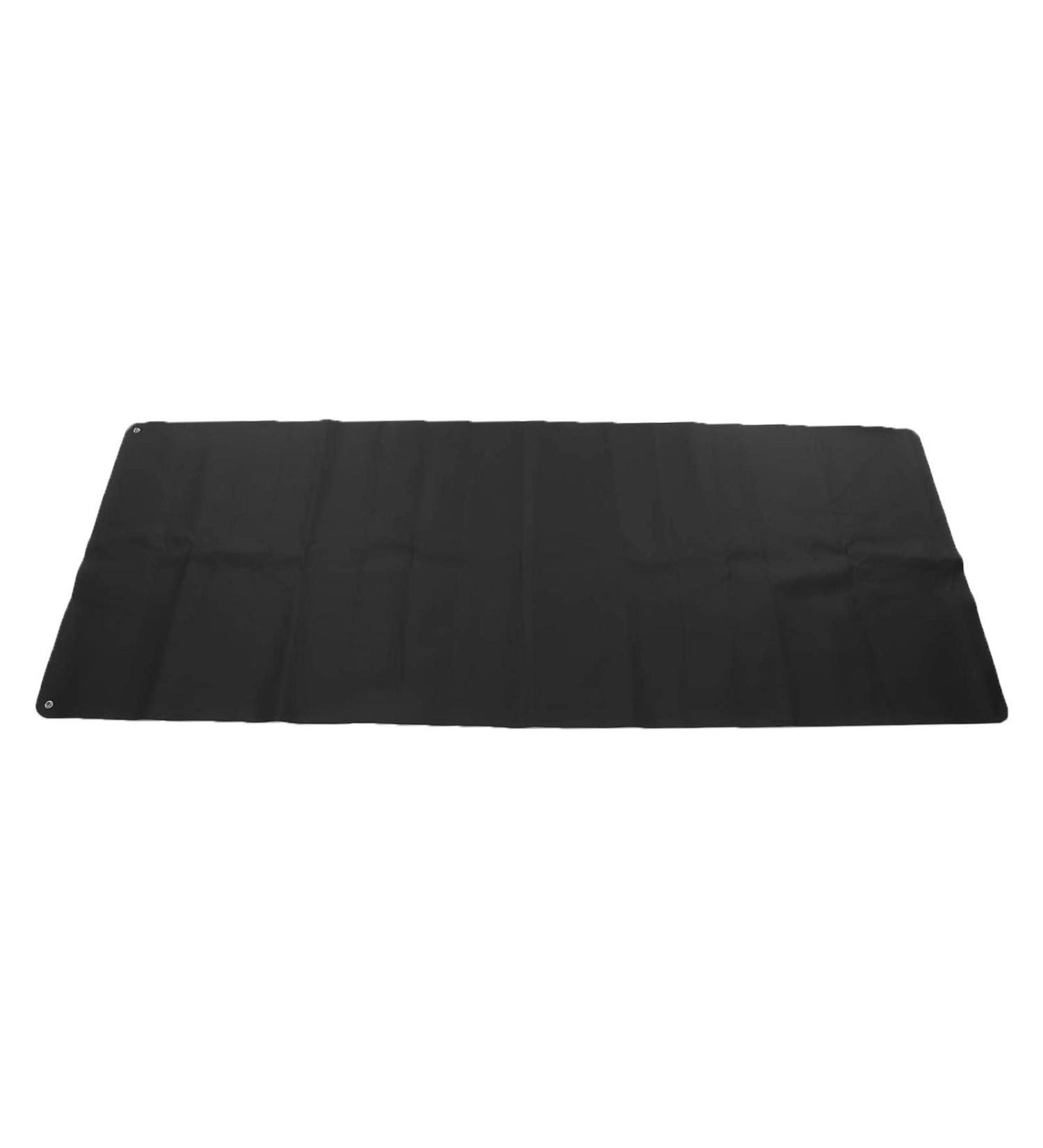 ANGGREK Grounding Mat | Black PU Yoga Grounding Sheet with 5M Cable - Improve Sleep & Reduce Stress - Buy Online on GoSupps.com