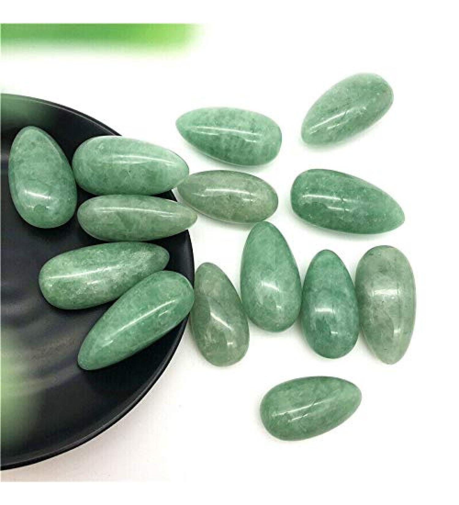 2pcs Natural Green Strawberry Quartz Crystal Polished Palm Stones Decor Natural Stones and Crystals Stone Mineral Specimen - Buy Online on GoSupps.com