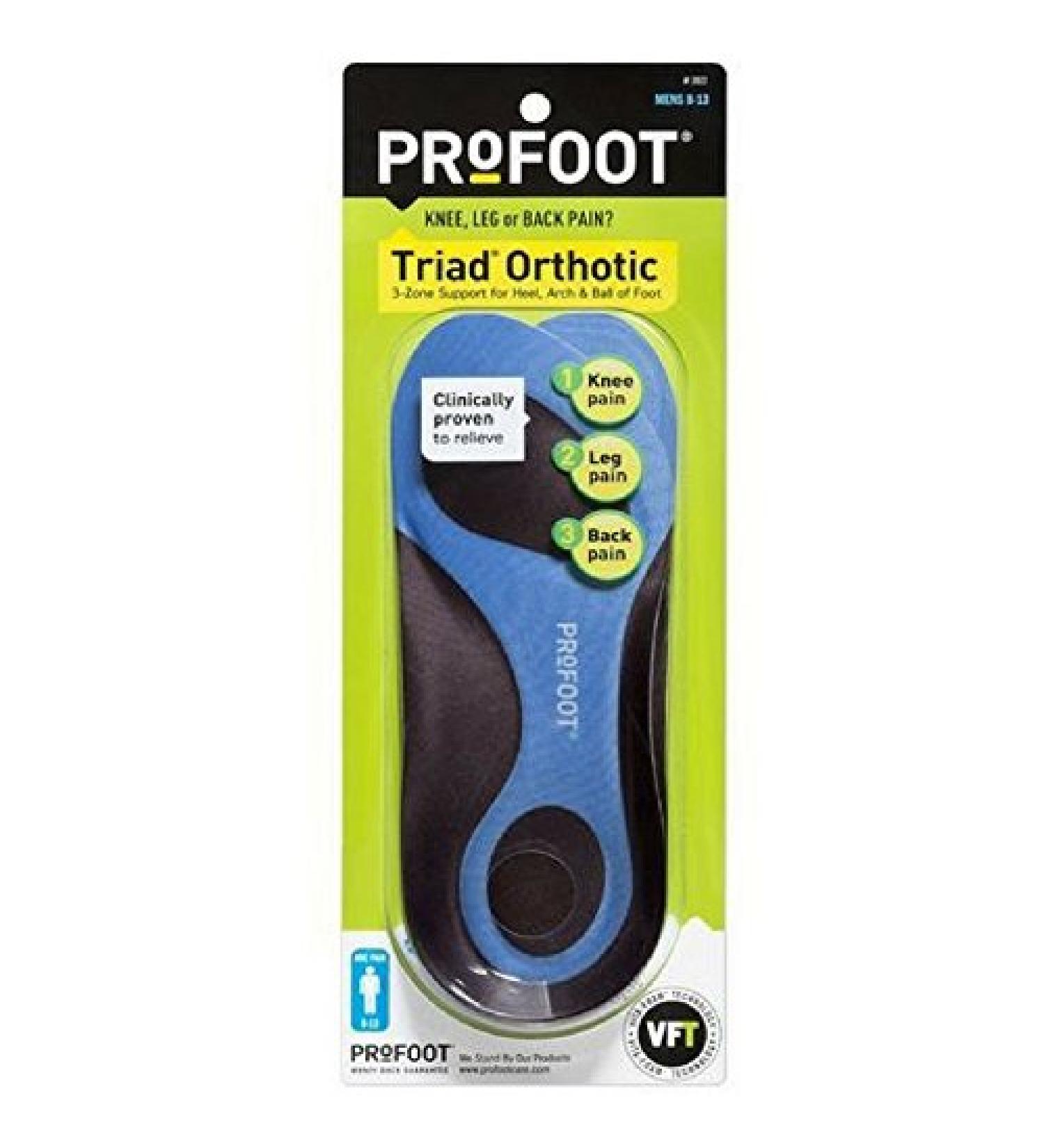 Pro Foot Triad Insole Men Size 1ea