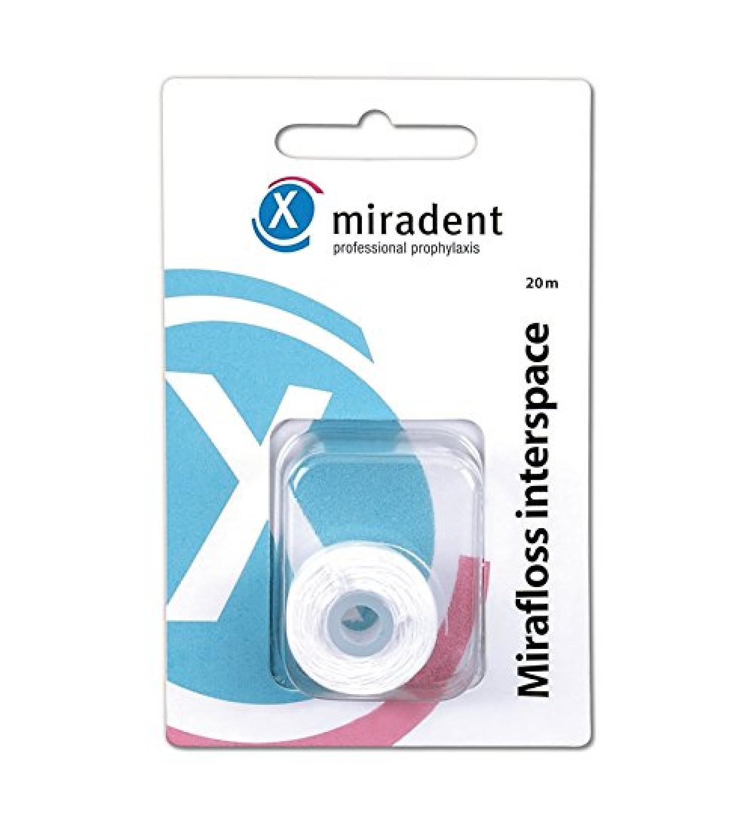 Mirafloss Interspace refill dental floss 20m