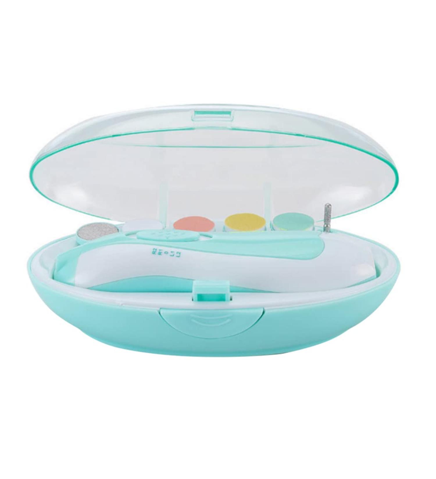 Baby Nail File Electric Nail Trimmer Infant Manicure Set with 6 Grinding Heads for Nail Care newborn clipper for toes - Buy Online on GoSupps.com