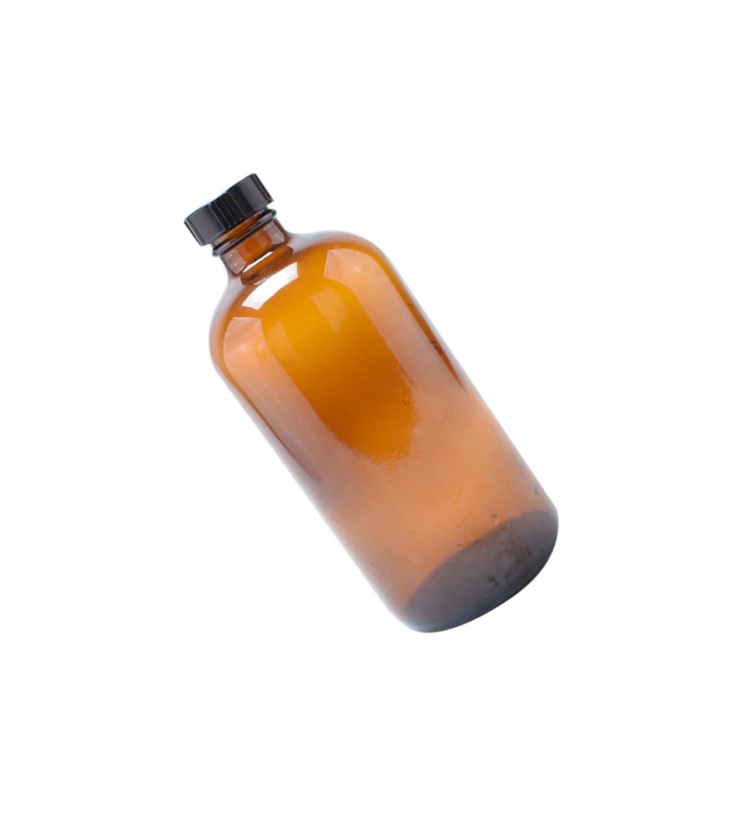 Cabilock Sealing Glass Bottle 4pcs Sealing Honey Pot Glass Water Bottle Glass Container Kit Glass Bottle With Cover Plastic Cap - Buy Online on GoSupps.com