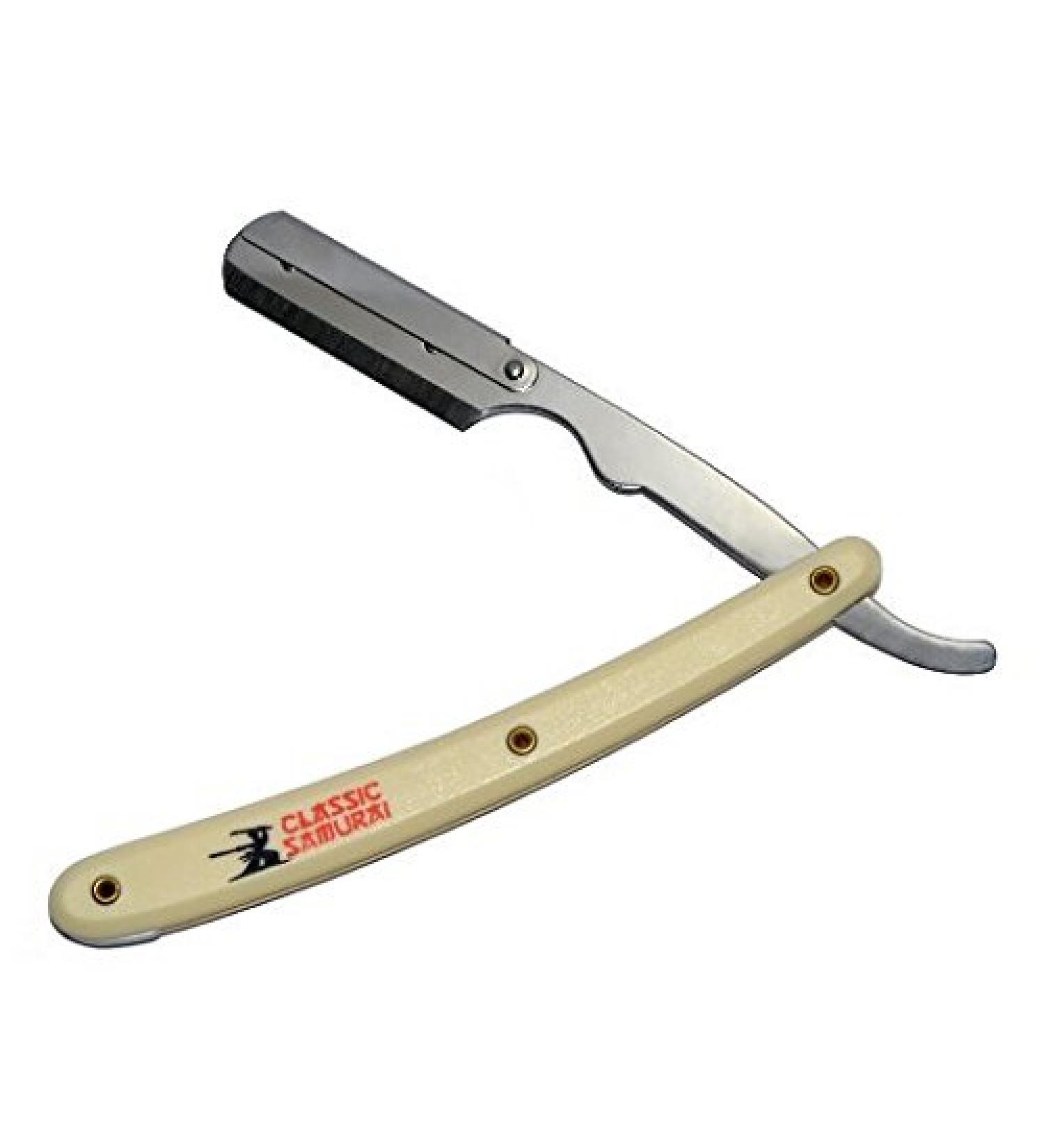 Stainless Steel Professional Barber Straight Edge Razor (CREAM)