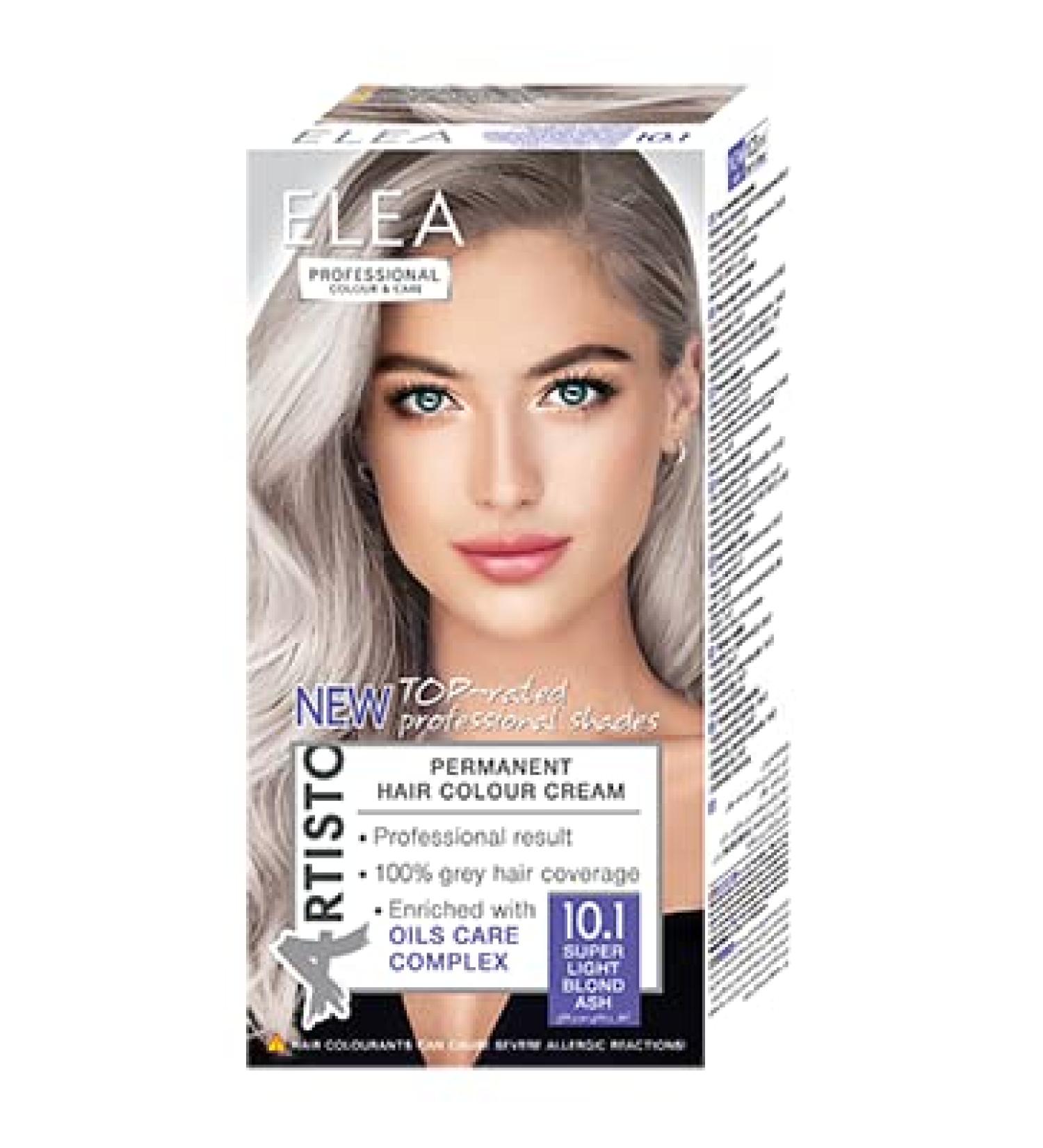 Elea Professional Color & Care Permanent Hair Colour - No. 10.1 Super Light Blonde Ash 123 ml - Buy Online on GoSupps.com