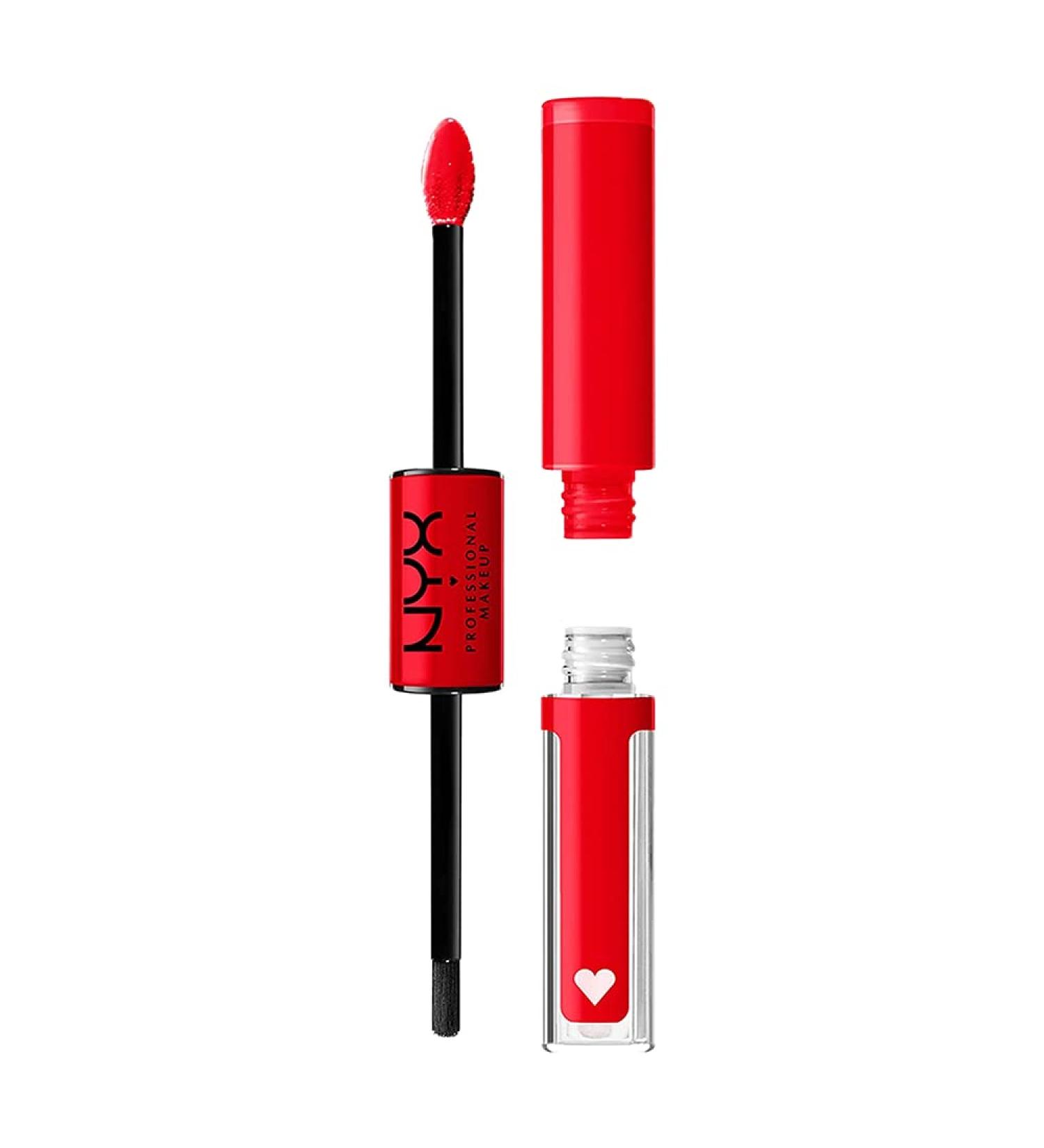 NYX Shine Loud Long-Lasting Liquid Lipstick & Lip Gloss - Rebel In Red (Warm Red) - Buy Online on GoSupps.com