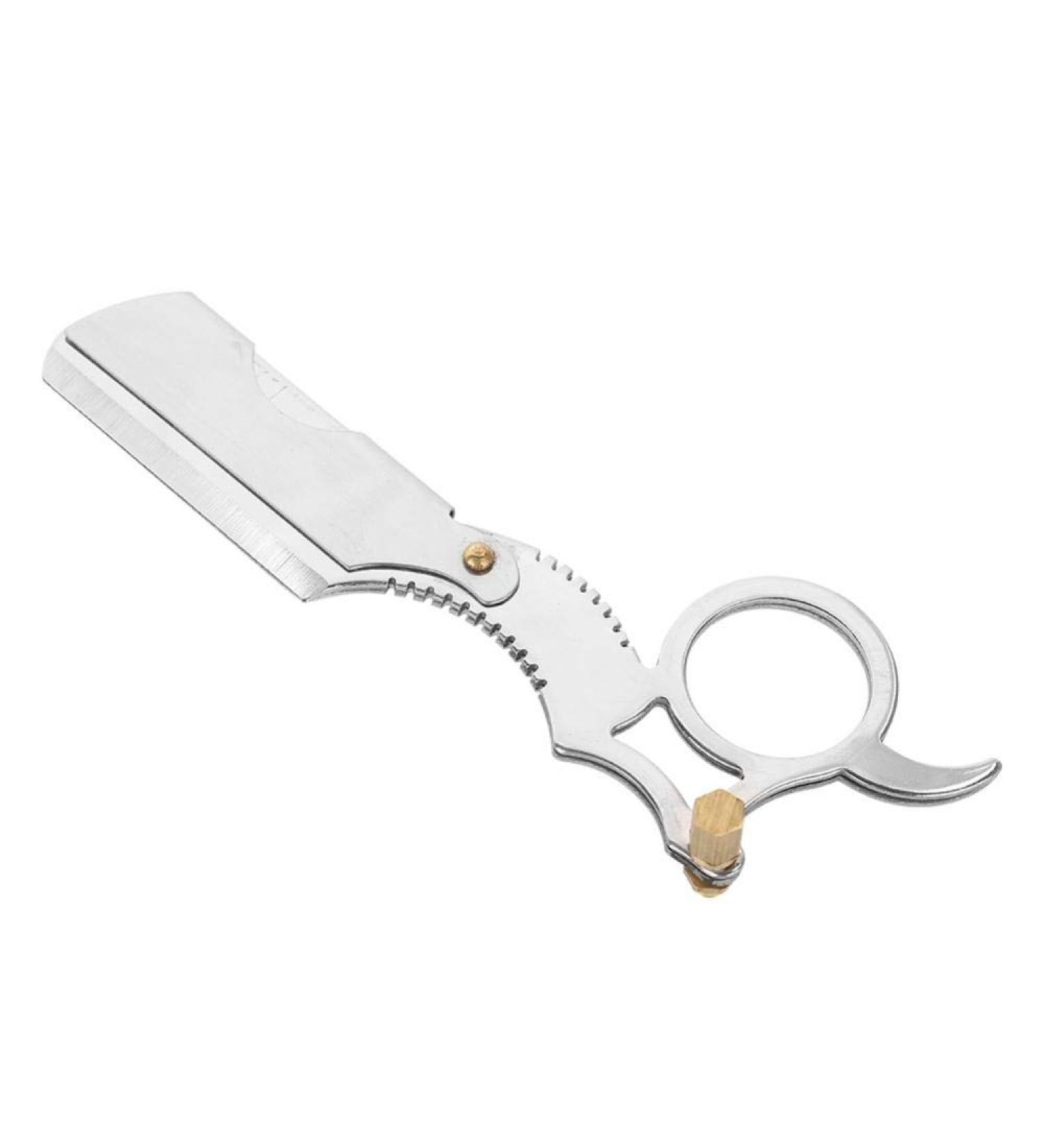 Dekaim Stainless Steel Razor for Men - Premium Shaving Tool with Stainless Steel Blade Head - Ideal for Facial Grooming (Silver) - Buy Online on GoSupps.com