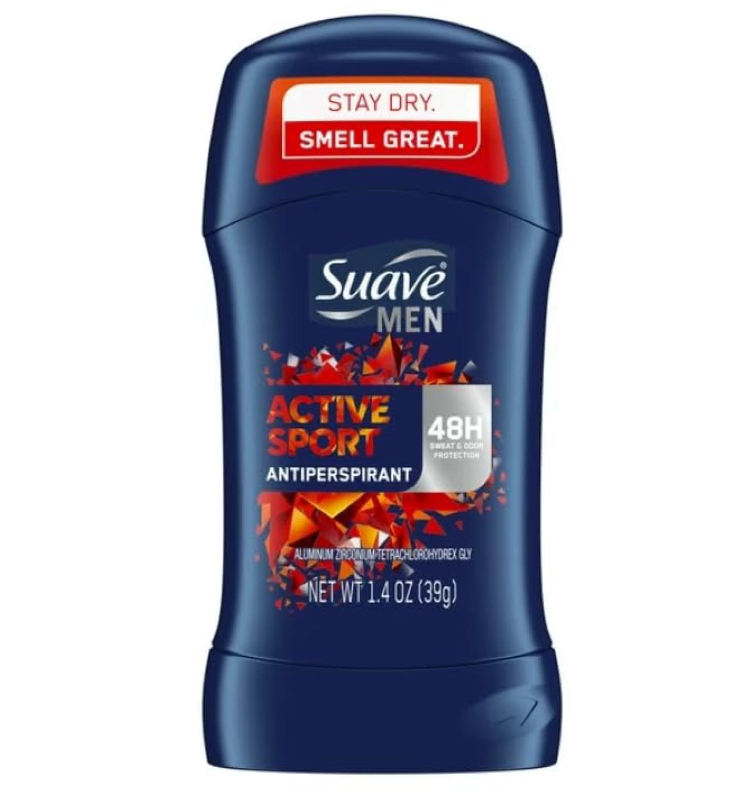 Buy Suave Men Active Sport Antiperspirant Deodorant 1.4 oz - Long-Lasting Protection | International Shipping Available - Buy Online on GoSupps.com