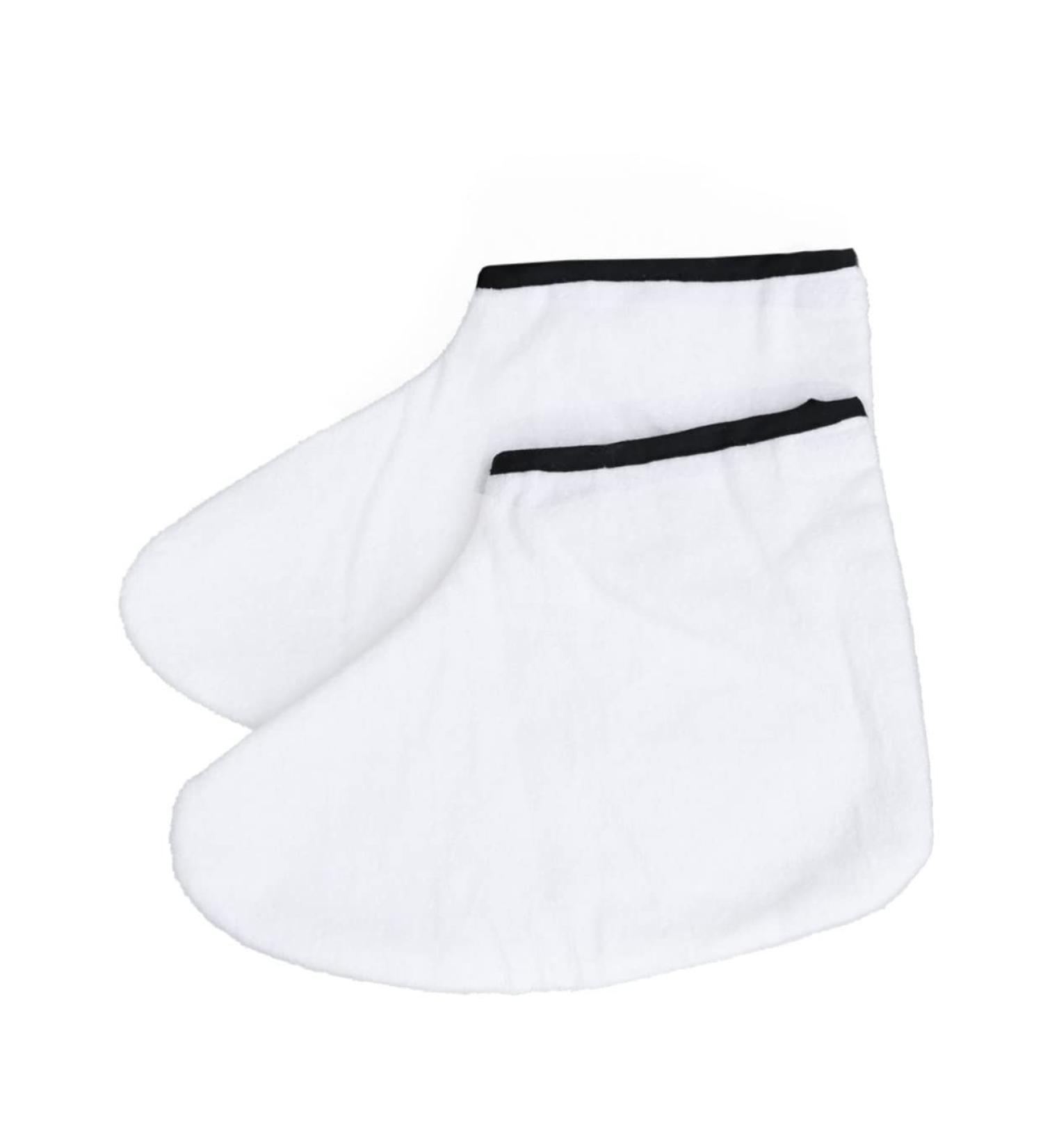 minkissy 1 Pair Wax Foot Spa Paraffin Foot Covers Wax Foot Covers Wax Foot Dip Paraffin Feet Socks Wax Bath Booties Wax Sock Feet Spa Cover Wax Foot Mask Gloves Moisturize Short Boots White - Buy Online on GoSupps.com
