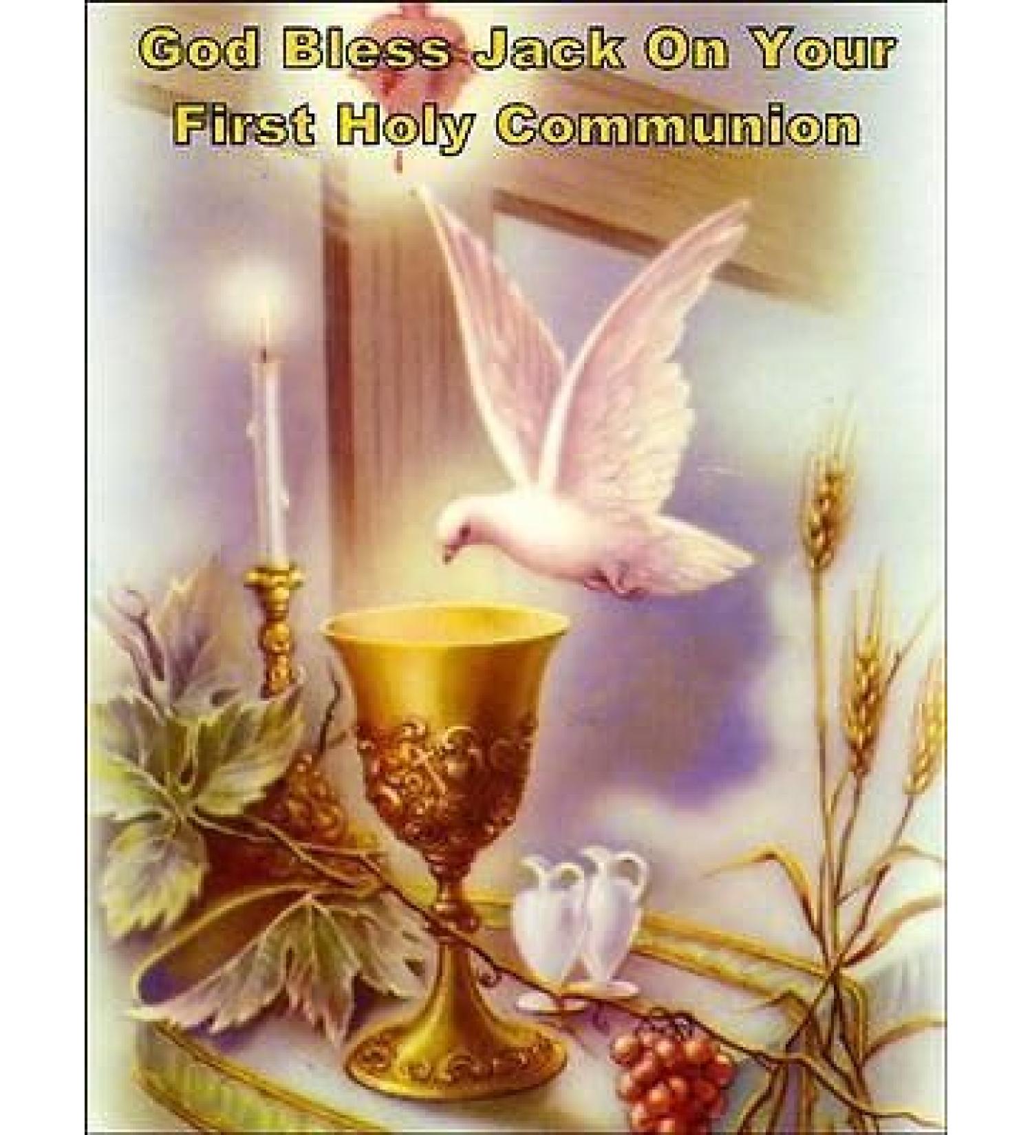 1ST FIRST HOLY COMMUNION CHRISTENING A4 EDIBLE ICING CAKE TOPPER D1