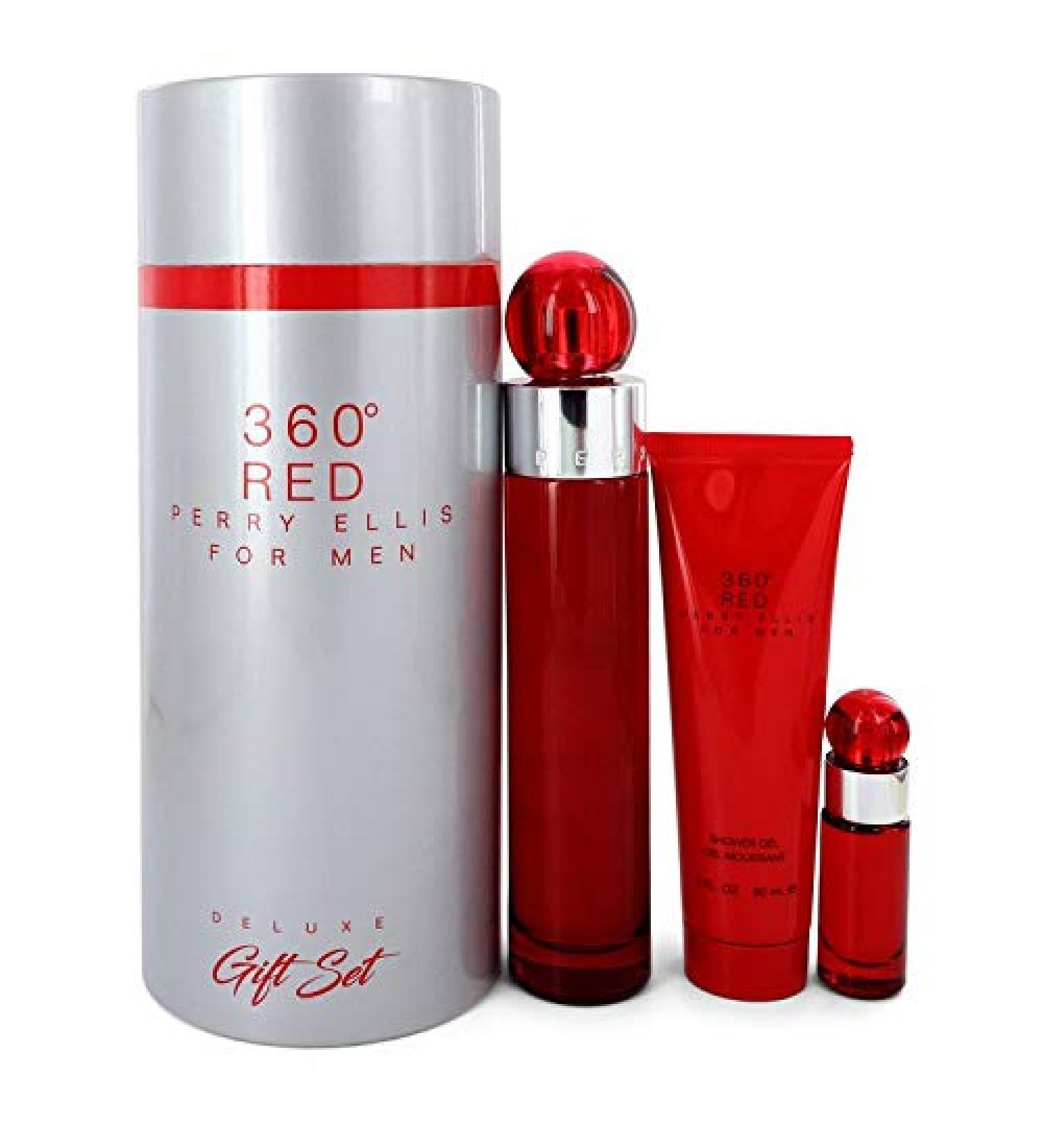 Perry Ellis 360 Red for Men - 3-Piece Gift Set