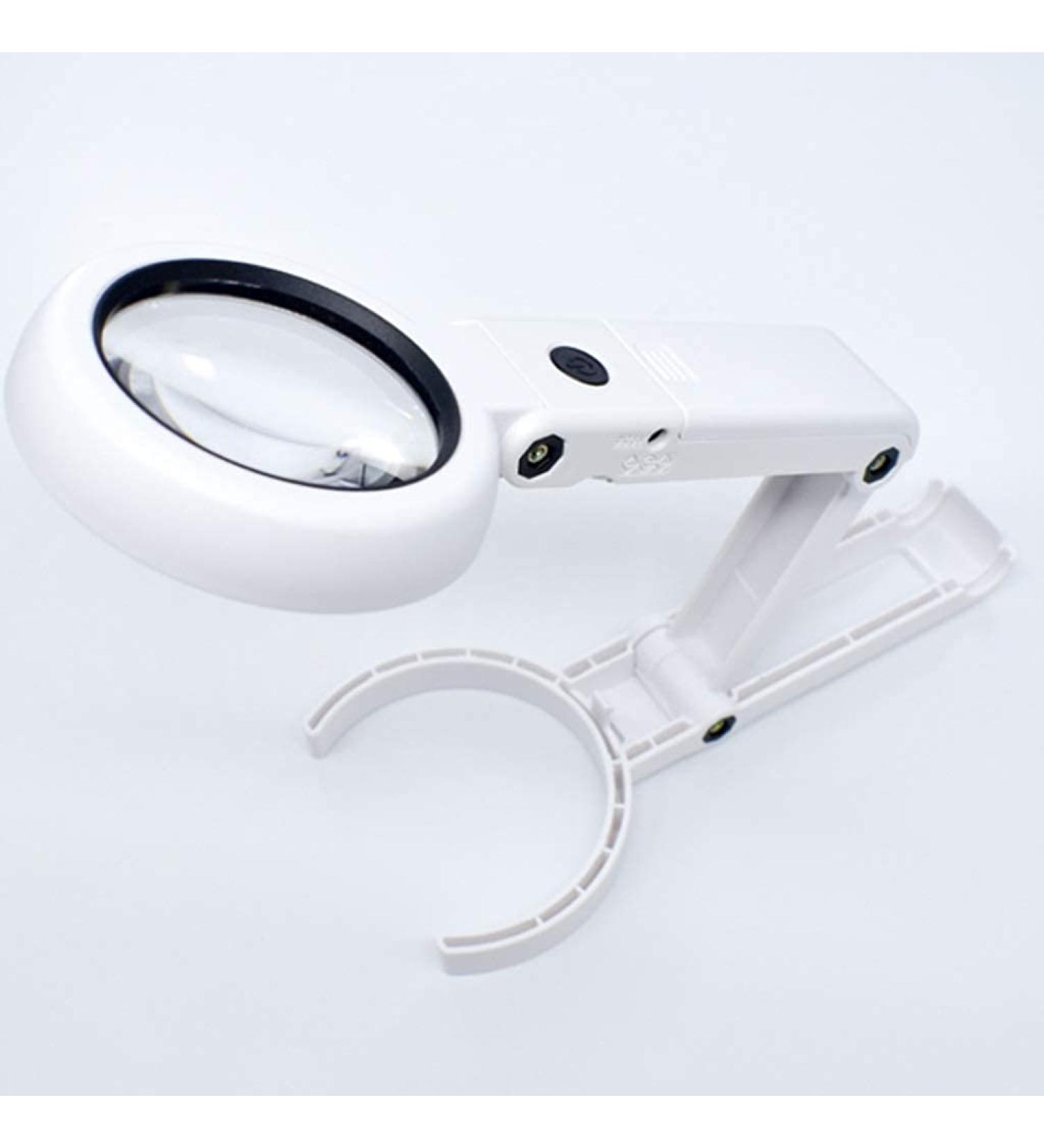 Handheld Bracket Magnifier USB Plug-in 6 LED Lights 7 Times Reading Magnifier Good Times - Buy Online on GoSupps.com