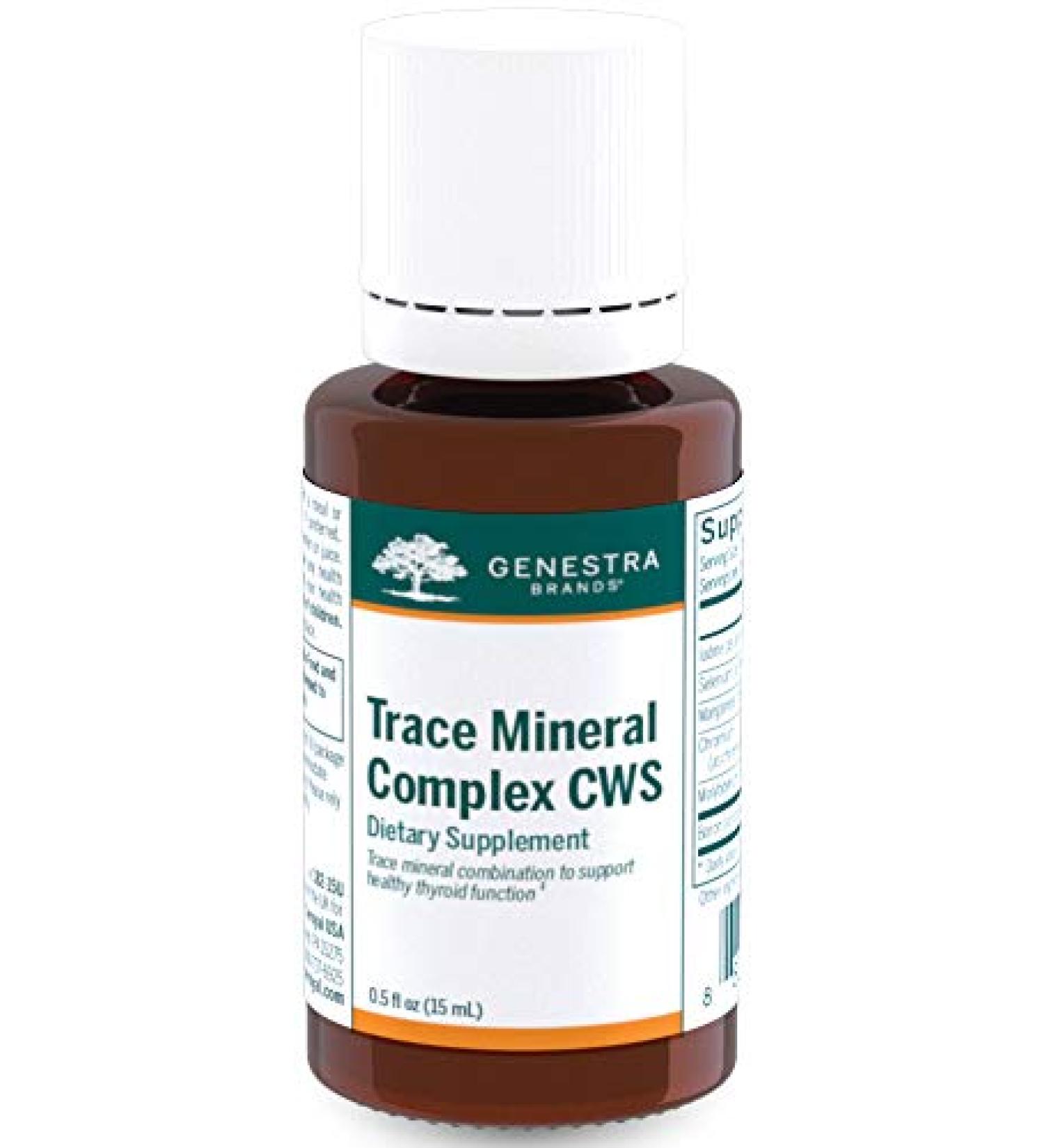 Genestra Trace Mineral Complex CWS | Thyroid Support & Antioxidant Defense | 0.5 fl. oz - Buy Online on GoSupps.com