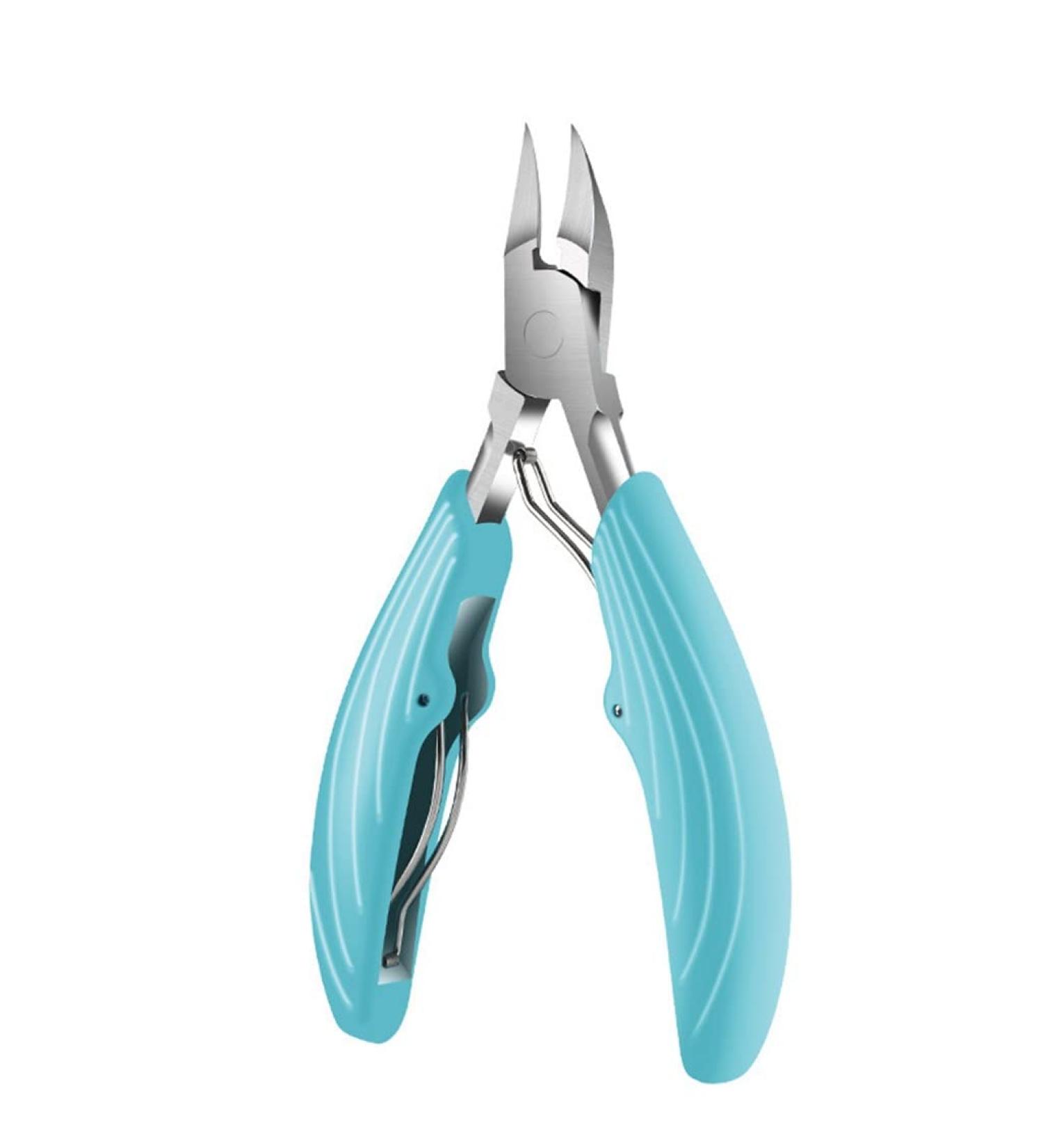 Toenail Nail Clippers Cutters Stainless Steel Pedicure Manicure Tools Professional Thick Ingrown Correction Tool Trimmer(Whitestyle) 12.5*7.5cm Whitestyle - Buy Online on GoSupps.com