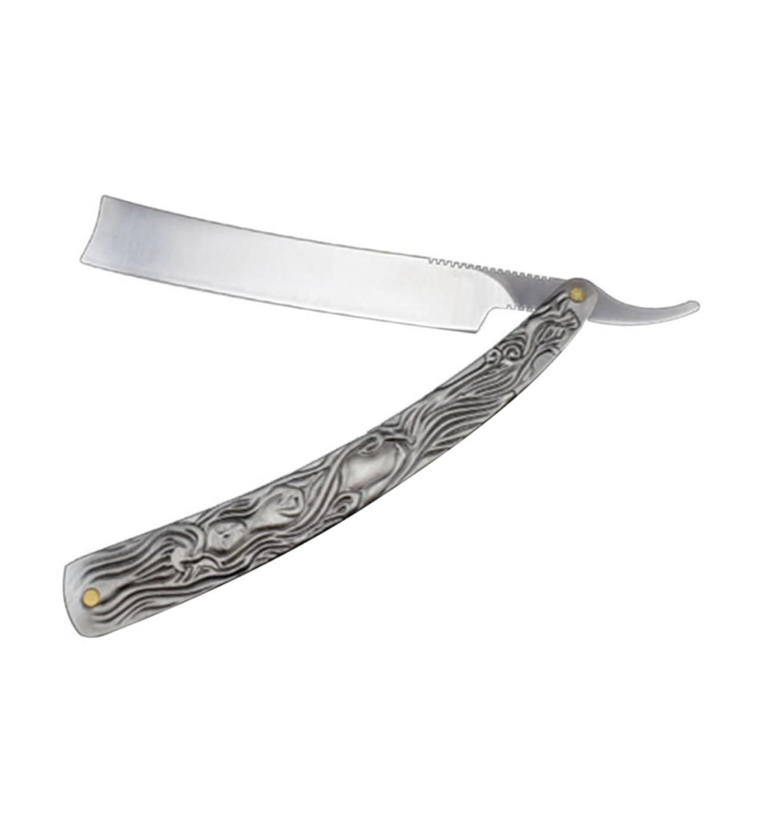 FOMIYES Manual Shaver Razor for Women & Men | Old Fashioned Grey Shaving Razor for Beard & Face - Buy Online Now - Buy Online on GoSupps.com