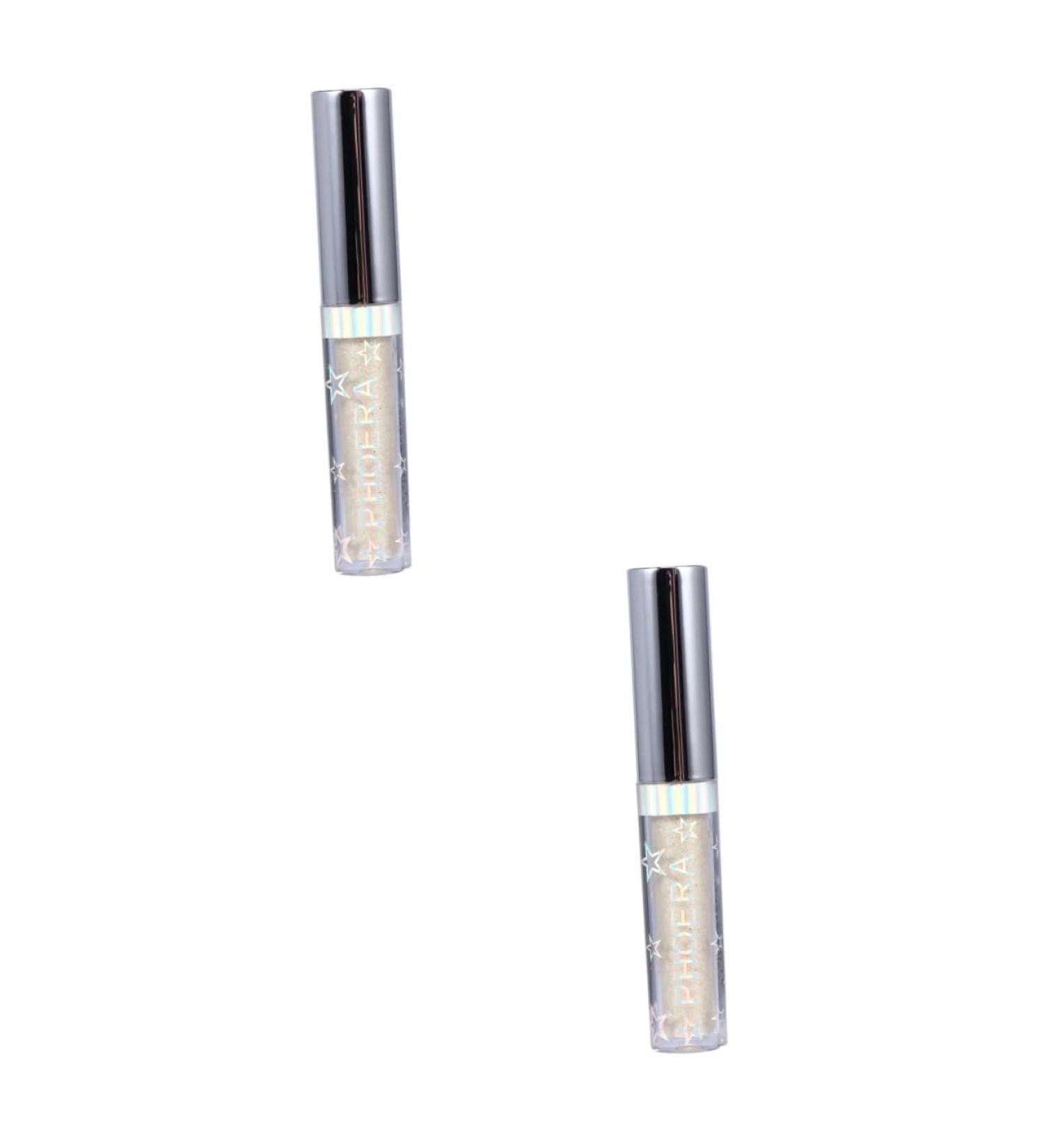 FRCOLOR 2pcs Liquid Eyeshadow Makeup Eyeshadow Eyes Shimmer Glow Eye Powder Eye Shadow Metal Glitter Powder 1 count (Pack of 1) Goldenx2pcs - Buy Online on GoSupps.com