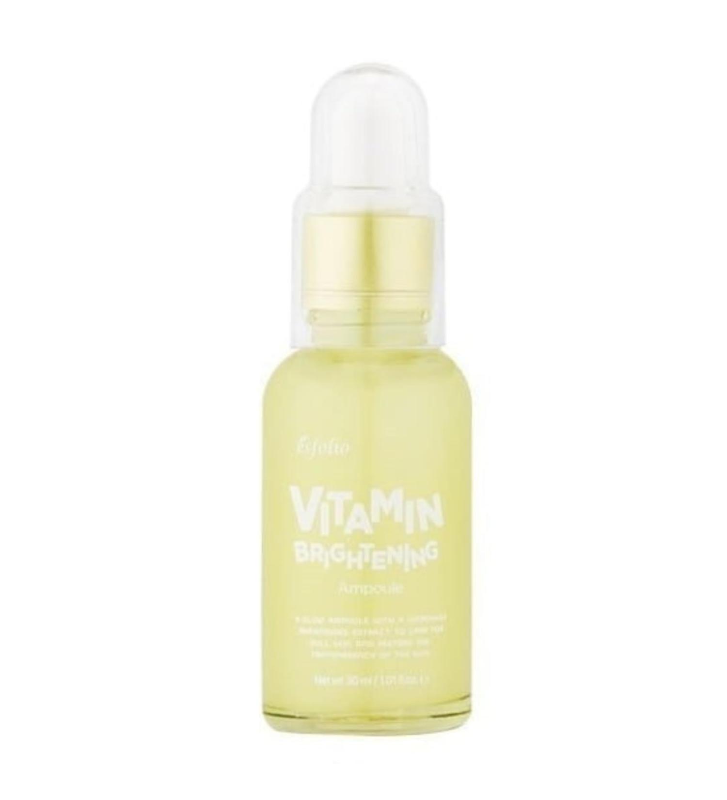 Esfolio Korean Vitamin C Radiance Ampoule Hydrating & Nourishing Face Serum with Vitamins & Antioxidants Lightweight Essence for Glow Even Tone & Revitalized Skin 1.01 fl oz / 30ml - Buy Online on GoSupps.com