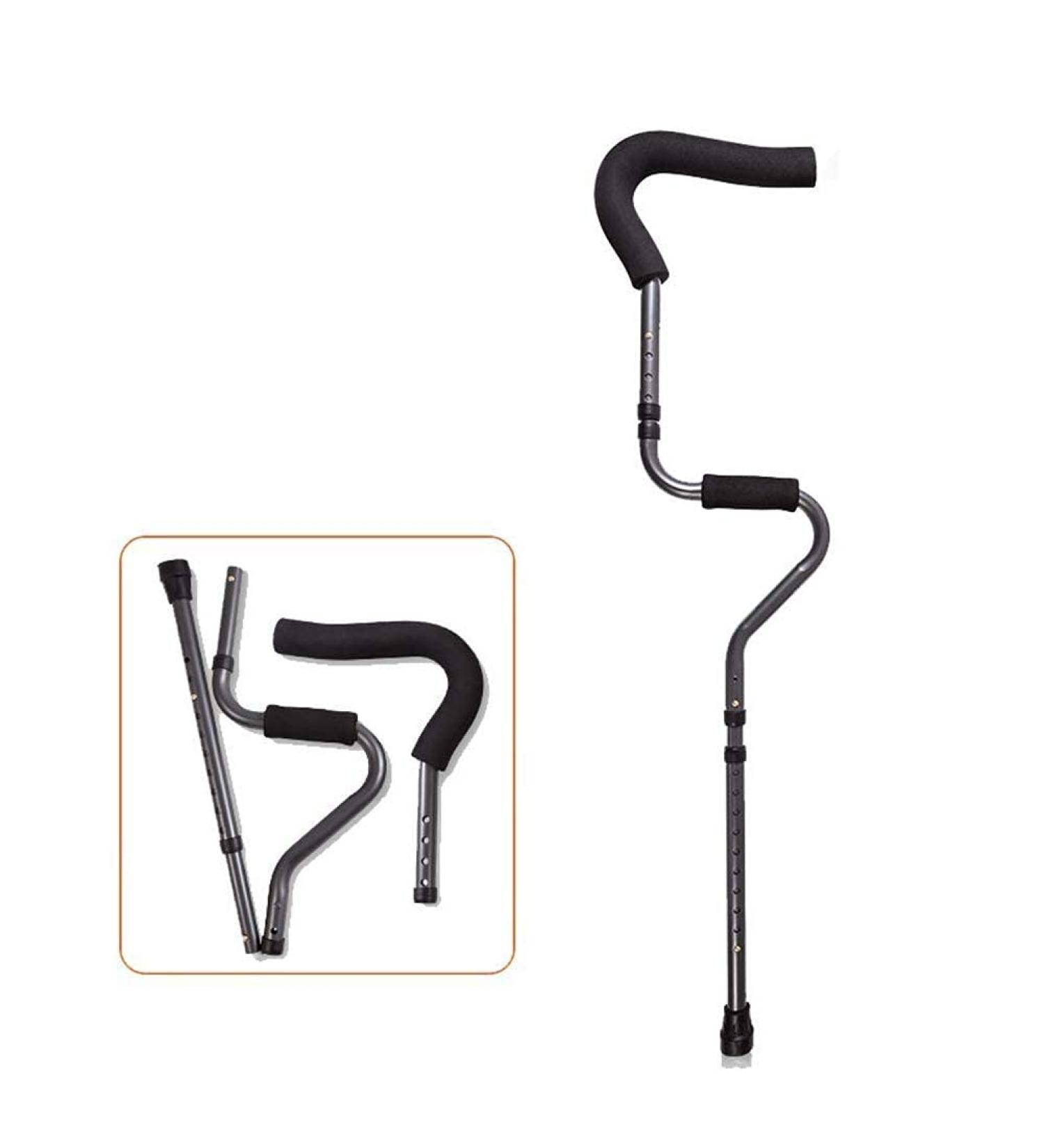 Deluxe Aluminum Forearm Crutches Lightweight High Strength Aluminum Tubing Design Reduces HGCHH Smooth Sailing - Buy Online on GoSupps.com