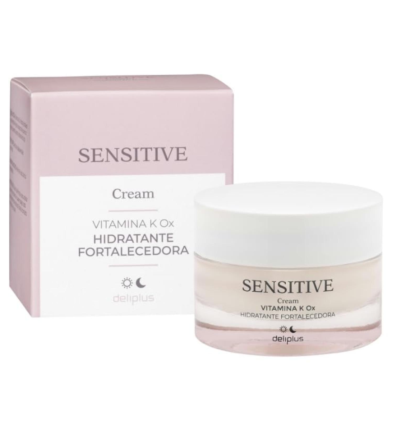 Sensitive Face Cream 50 ml with Vitamin K OX - Fortifying moisturizer for sensitive and reactive skin. Deliplus - Buy Online on GoSupps.com