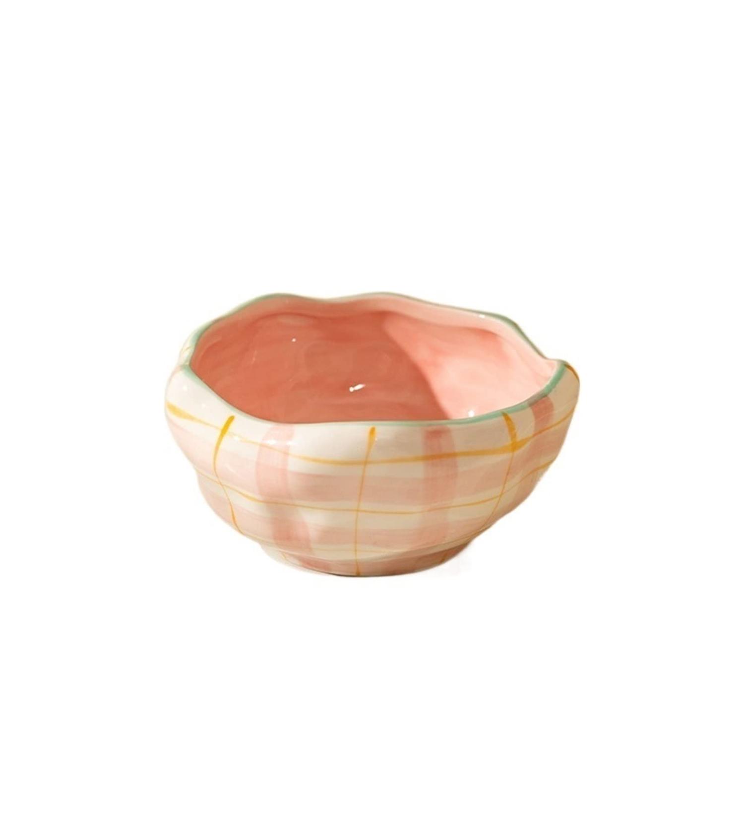 FURLOU Bowl Hand-Painted Flower Dessert Bowl Ceramic Salad Snack Bowl Breakfast Oatmeal Kitchen Cereal Rice Soup Bowls Bowls (Color : Yellow) - Buy Online on GoSupps.com