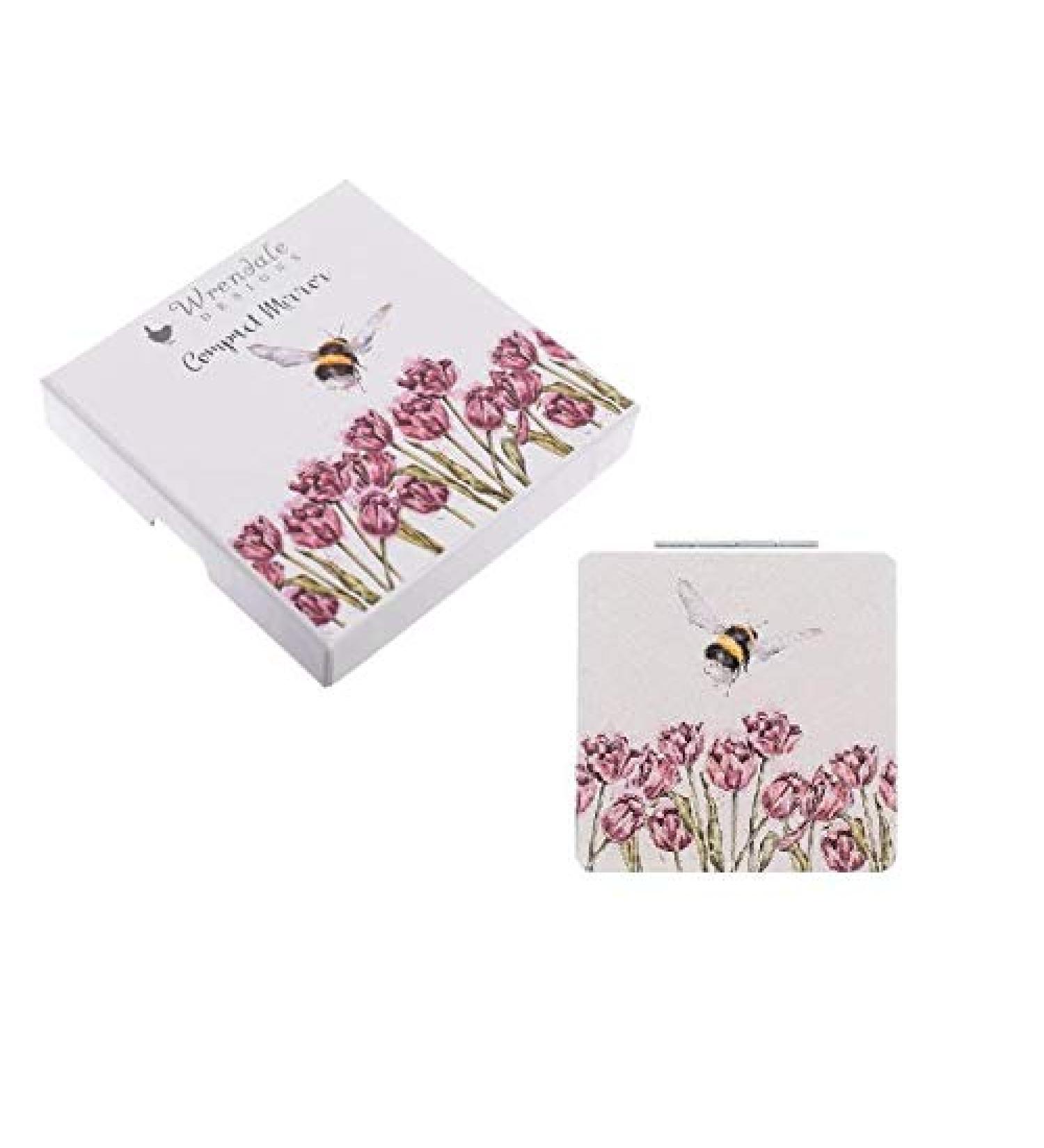 Wrendale Designs Pocket Mirror - Flight of the Bumblebee | Stylish & Compact | International Shipping Available - Buy Online on GoSupps.com