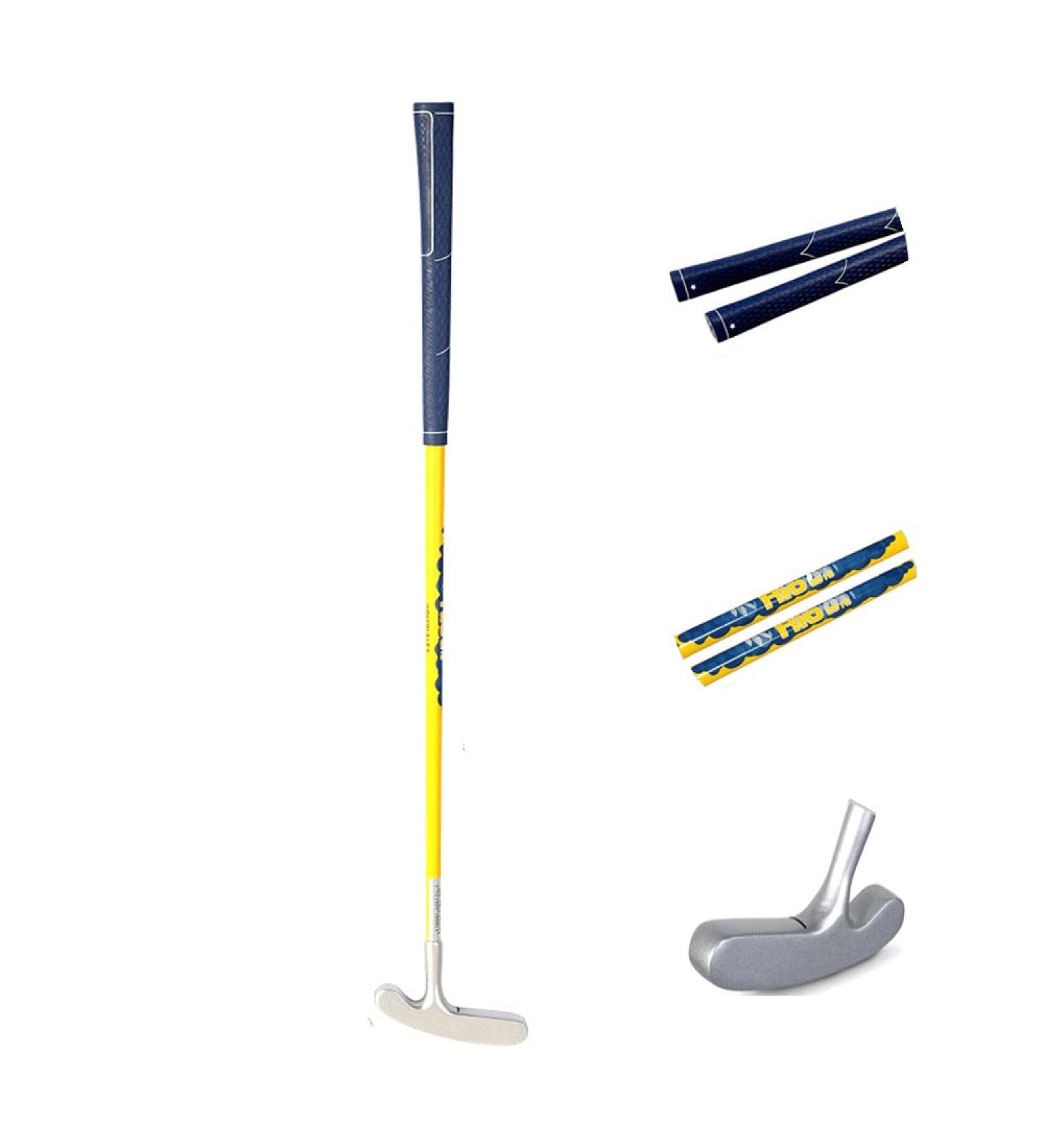 Acstar Junior Golf Putter | Graphite Kids Putter for Ages 3-5 | Left & Right Handed | 3 Sizes Available | Silver Head, Yellow Shaft, Blue Grip | 25 inch - Buy Online on GoSupps.com
