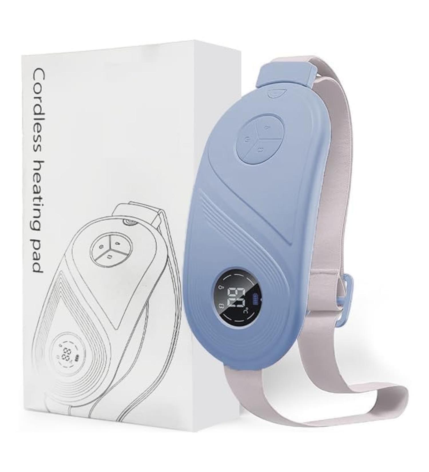 SPANCARE PHARMACEUTICALS Cordless Electric Heating Pad| 9 Modes| Menstrual Cramp Relief|Type C| Crampfree Periods | Portable | Gift for Women| Strap Upto 40 Inch - Buy Online on GoSupps.com