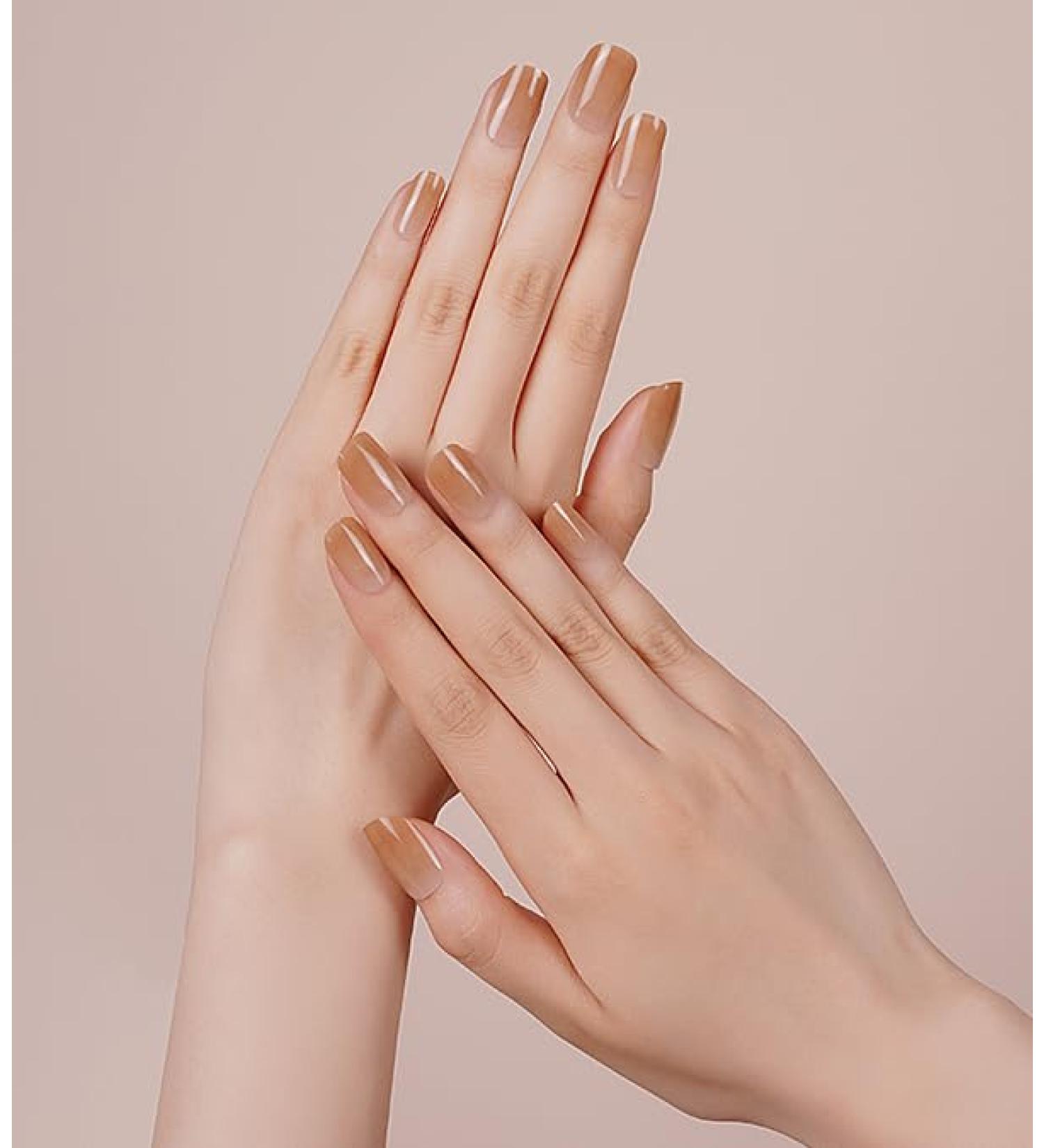 DANNI & TONI Terracotta Sunset Gel Nail Wraps - 28 Semi-Cured Stickers for Salon-Quality Manicure - Buy Online on GoSupps.com