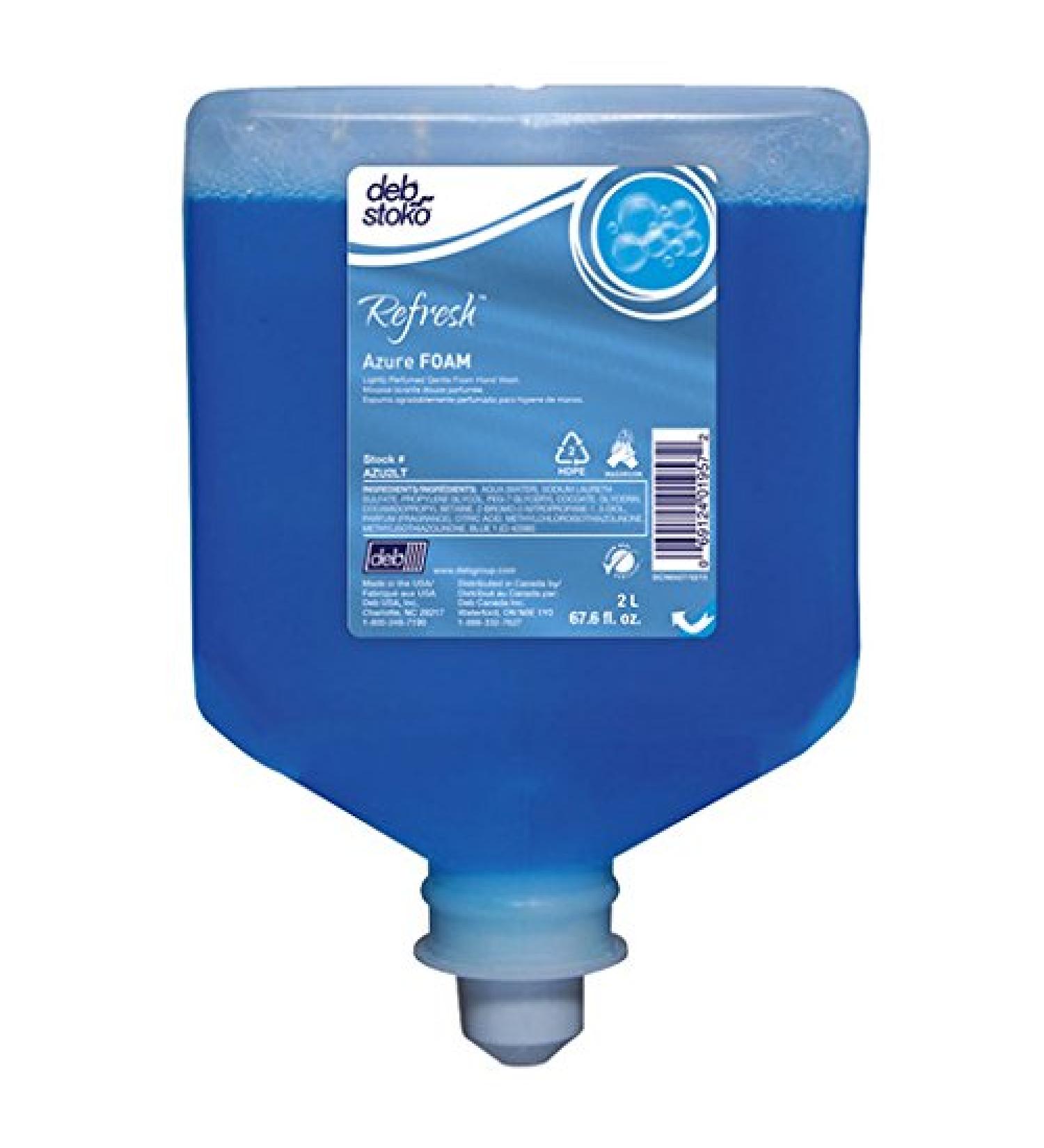 Deb Group 2 Liter Refill Blue Refresh Azure Pleasant Scented Foam Soap (4)