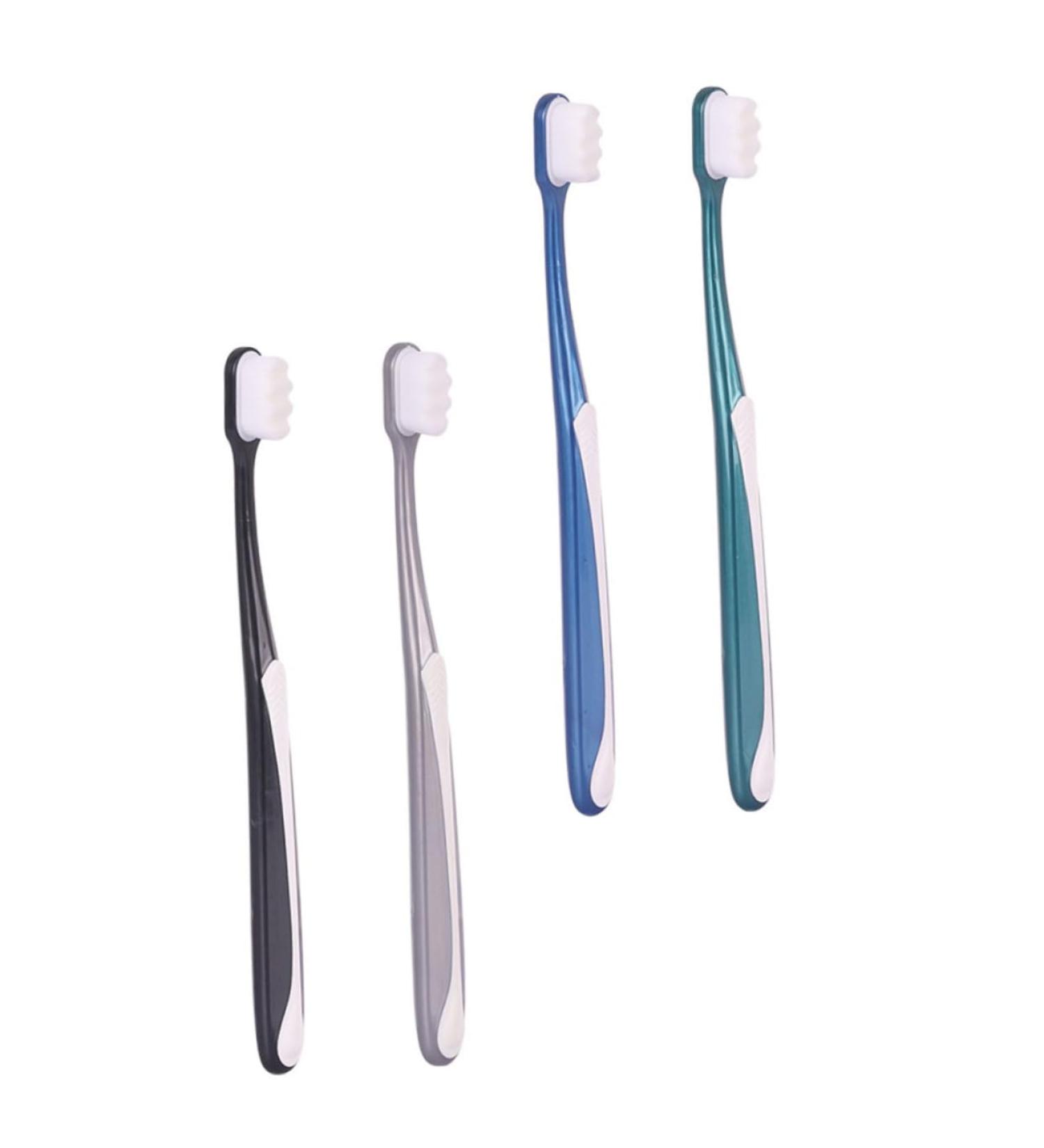 Buy Healvian 4-Piece Soft Toothbrush Set for Adults - Portable Dental Tools for Travel & Home Use - Buy Online on GoSupps.com
