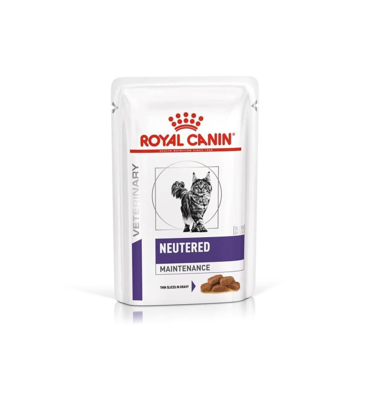 Royal Canin Neutered Maintenance Adult Cat Wet Food Pouches 12 x 85g