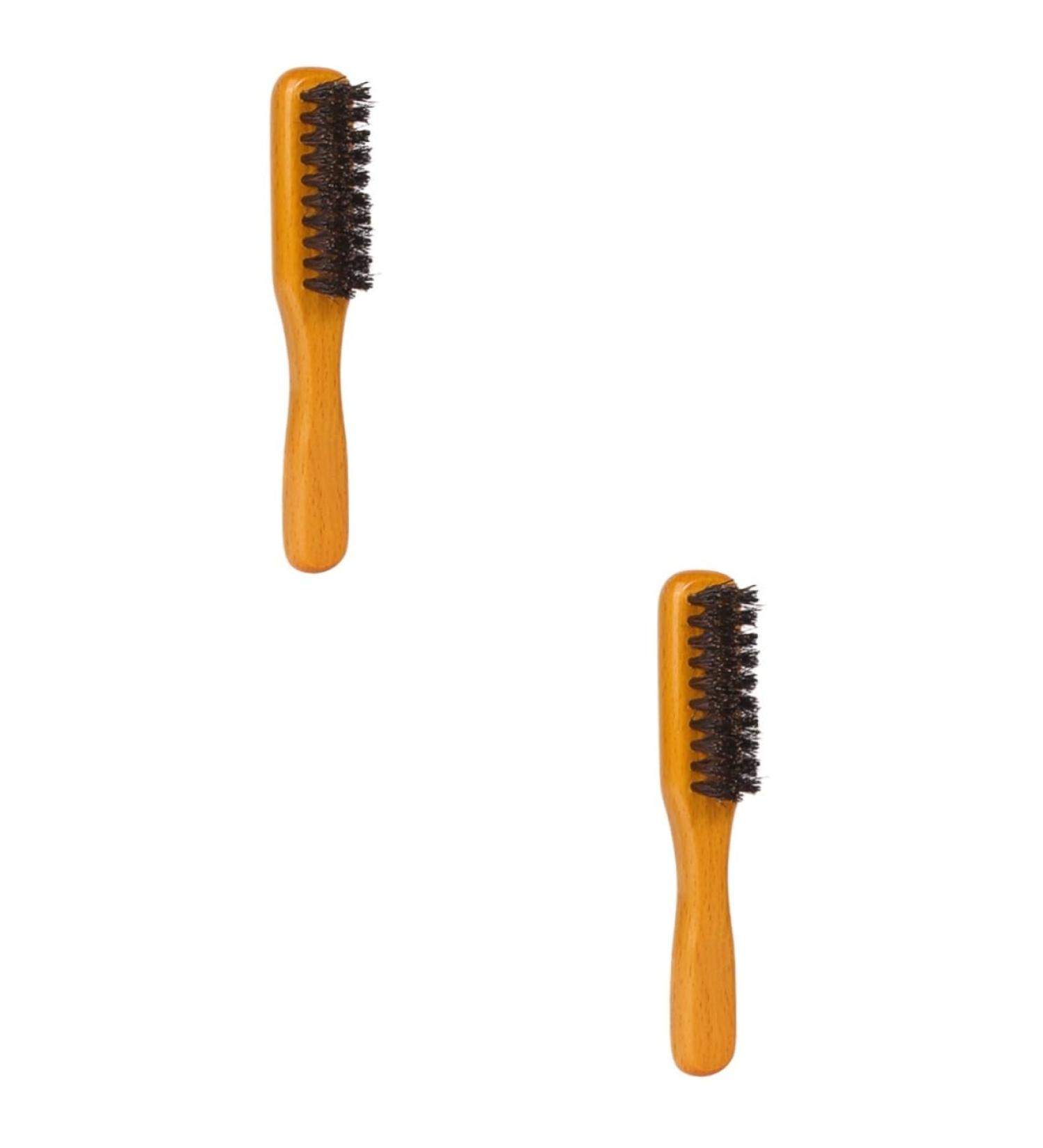 Beavorty Pocket Beard Brush Set - Natural Bristle Bartkamm for Men | Travel-Friendly Grooming Tool for Beards & Neck Care - Buy Online on GoSupps.com