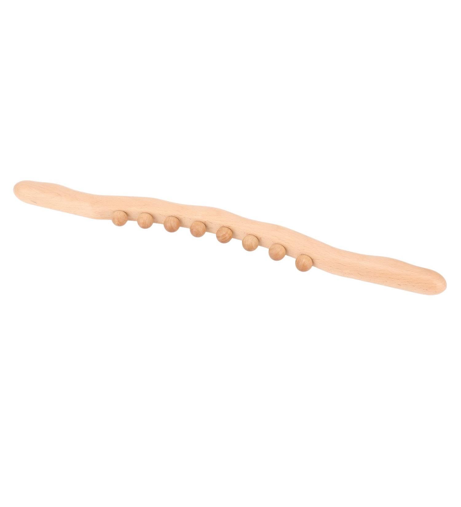 Guasha Wooden Stick | Hand Massage Tool for Lymphatic Drainage & Relaxation - Ideal for Neck & Back - Buy Online on GoSupps.com