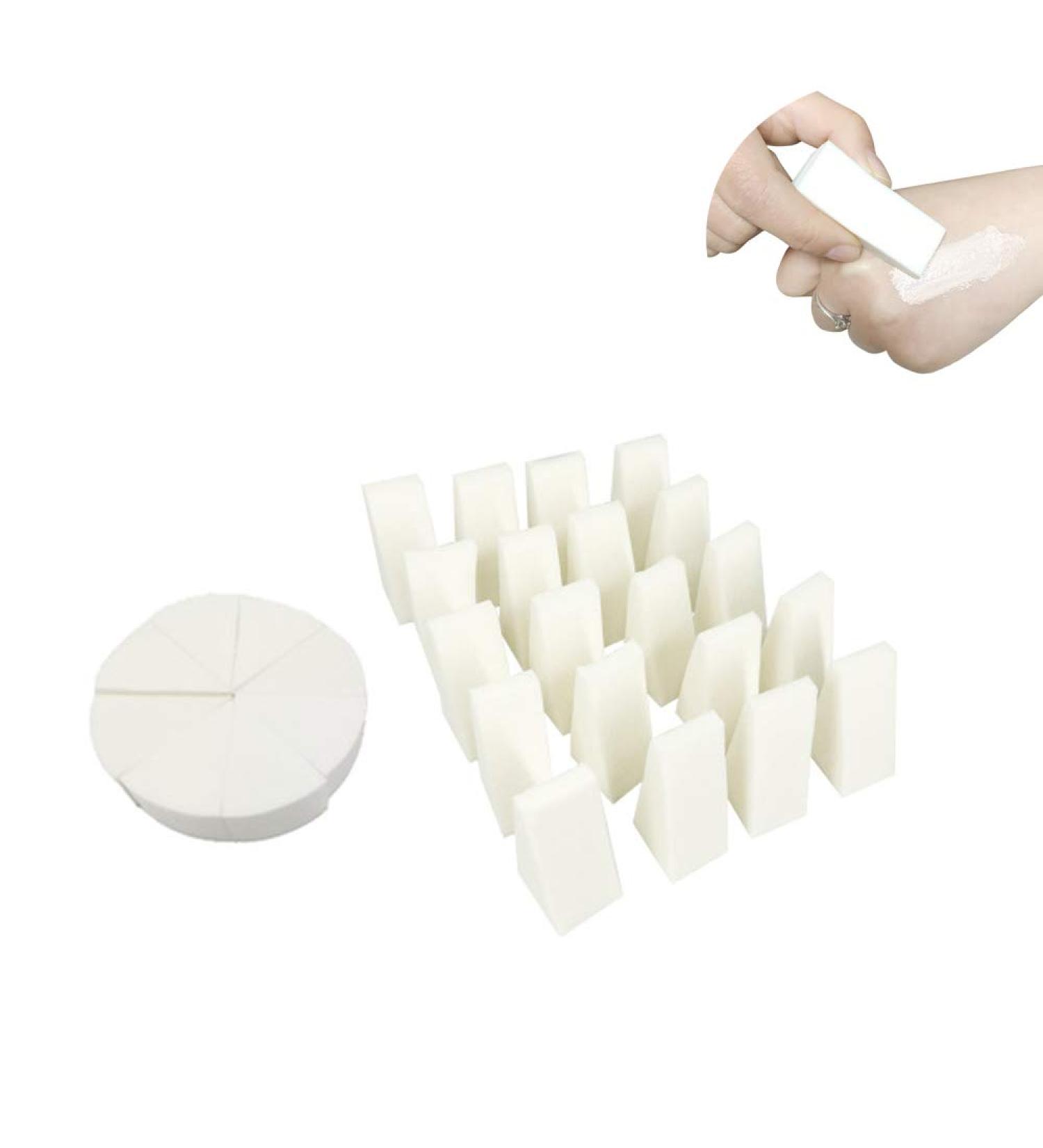 80-Piece Makeup Sponge Set - Latex-Free Mini Triangular Sponges for Foundation Powder Cream & Liquid - Perfect Nail Art & Beauty Tools - Buy Online on GoSupps.com