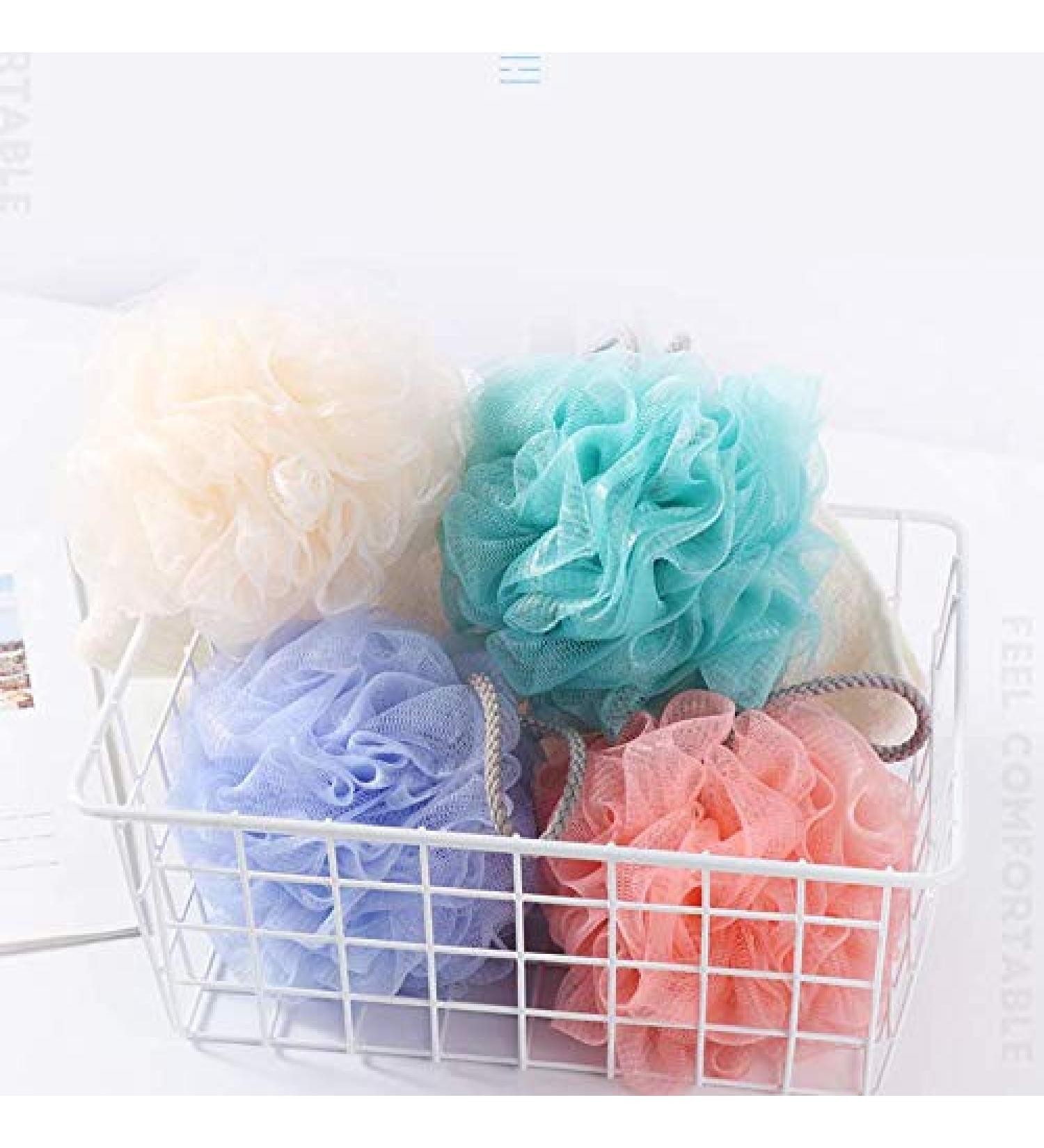 Aeyistry 2 Pcs Bath Sponge Set - Body Scrubber for Dead Skin Removal and Shower Accessories - Buy Online on GoSupps.com