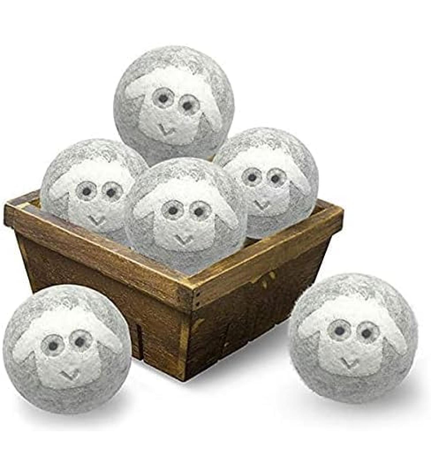 Wool Drying Ball 3 inches XL 100% New Zealand Wool Organic Reusable Natural Fabric Softener Low Allergy Infant Safety - Buy Online on GoSupps.com