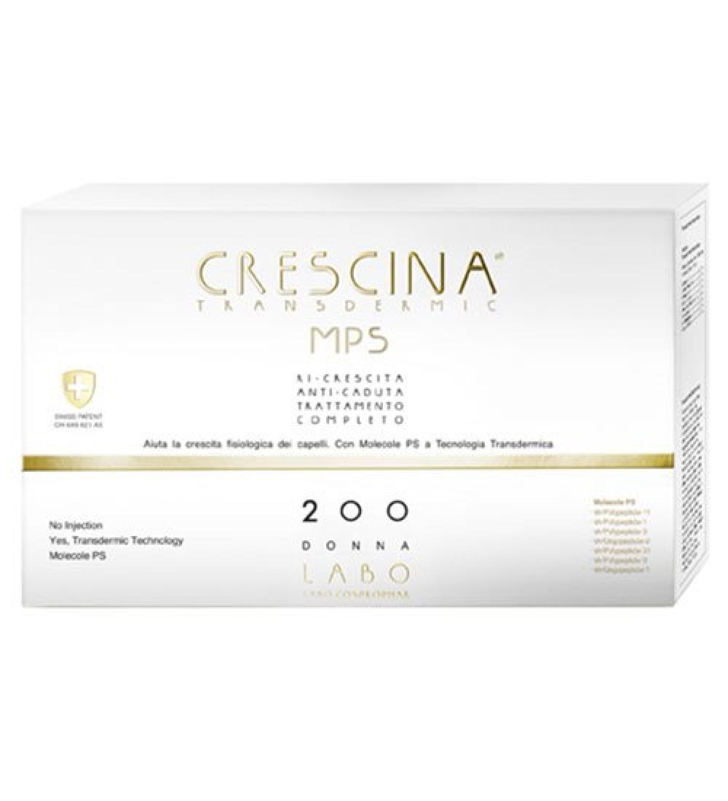 Labo Crescina Transfermic MPS Complete Treatment Growth + Anti-Hair Loss 200 Care for Women 10 + 10 Ampoules