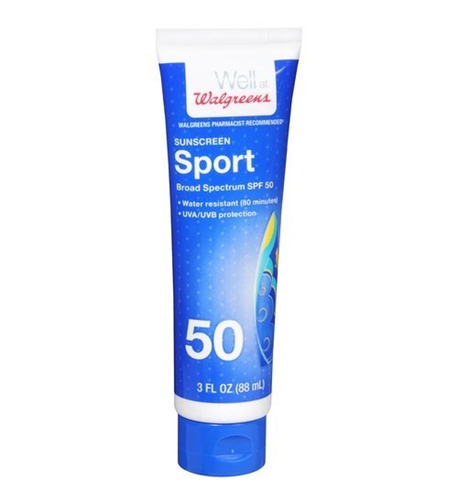 Equate Sport Sunscreen Lotion SPF 50 with clip 1.5 oz
