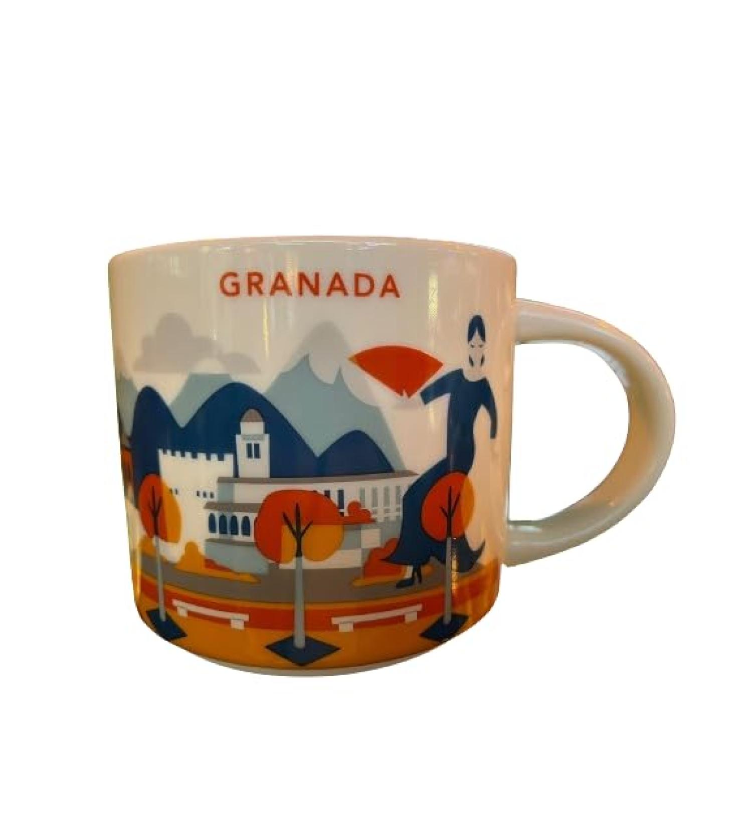 STARBUCKS - Granada (Spain) You Are Here Collection Coffee Mug 14 oz/14 Fl.Oz