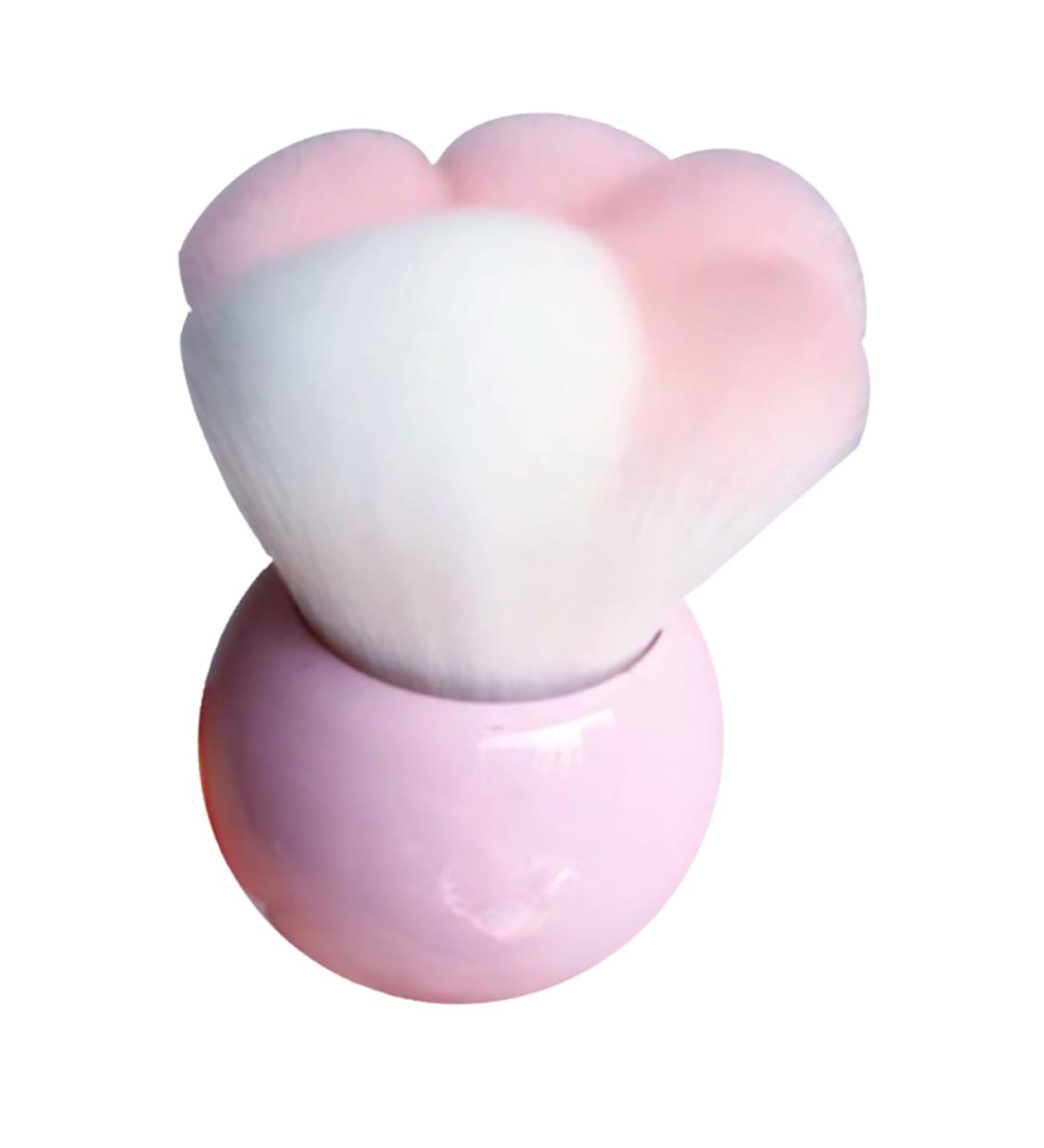 Angoily Portable Makeup Blush Brush - Professional Travel Brush for Women | Soft Pink Fur Foundation Tool - Buy Online on GoSupps.com