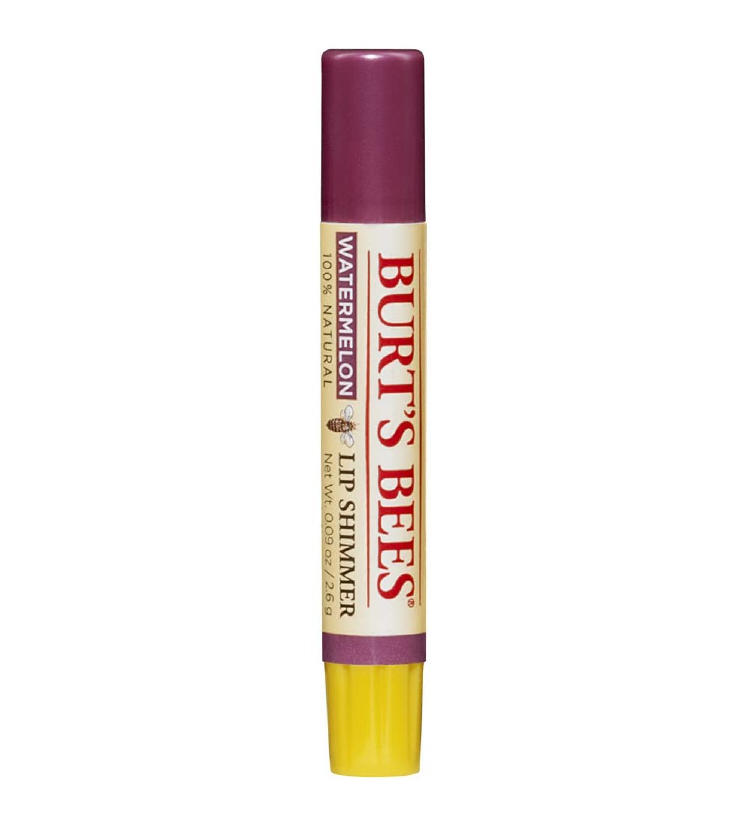 Burt's Bees Lip Shimmer Watermelon 2.6 g - Pack of 1 | Hydrating Lip Color - Buy Online on GoSupps.com