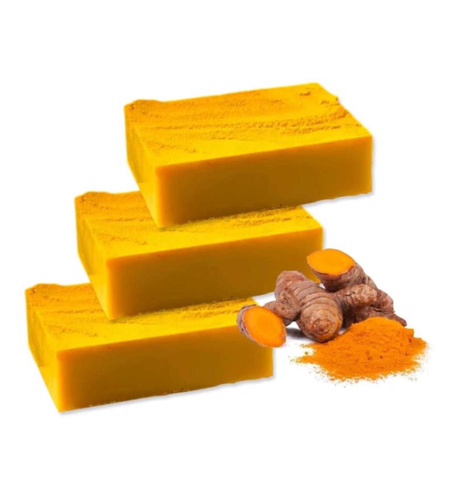  Ocilenya Melaglo Turmeric Brightening Soap Turmeric & Turmeric Deep Cleansing and Uniform Turmeric Bath Soap for Face and Body (3 Pack) - Buy Online on GoSupps.com