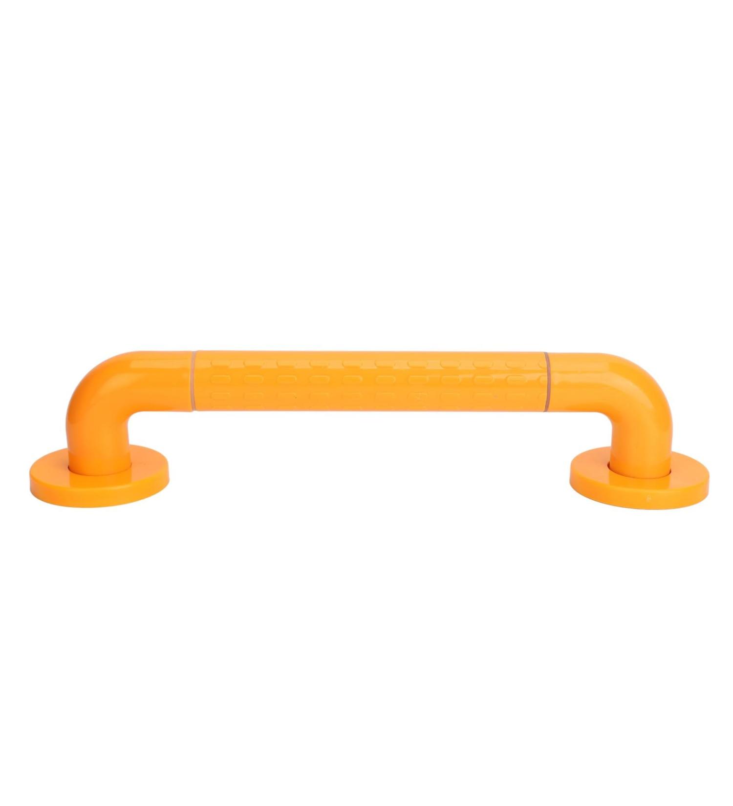 Non-Slip Stainless Steel Shower Handle with Night Light Rings - 35mm Diameter Durable Yellow Design for Safety - Buy Online on GoSupps.com