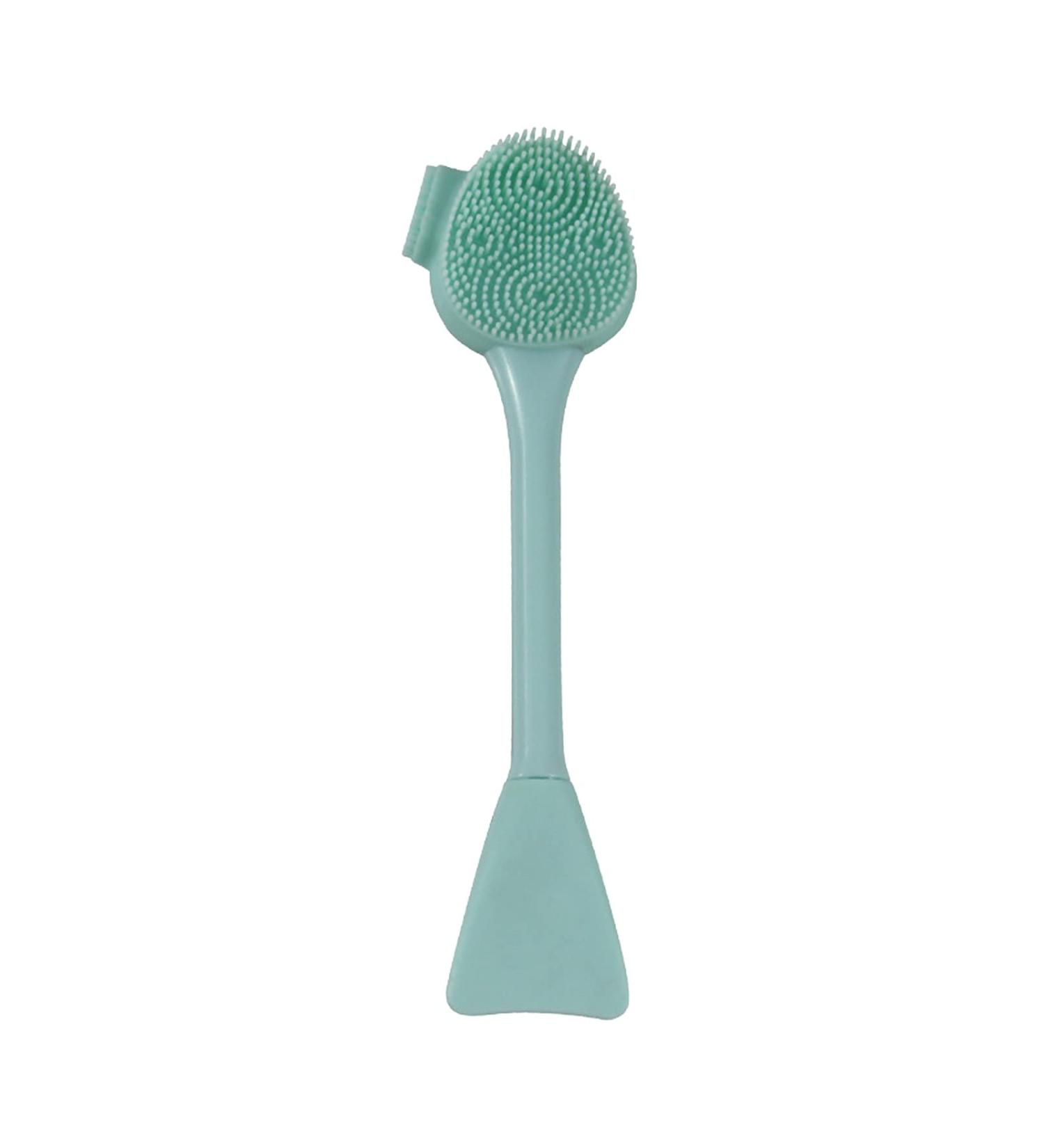 Facial Care Mud Silicone Brush Double-Head Soft Skin Instrument Cleansing Beauty Tools Zit (F One Size) One Size F