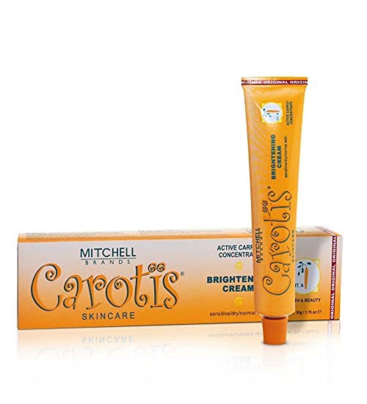 Carotis  Skin Brightening Cream | 1.7 Fl oz / 50 g | Remove Dark Spots on: Face  Knees  Body  Armpit  Private Areas | Hyperpigmentation Cream  with Carrot Oil  Alpha Arbutin  Shea Butter