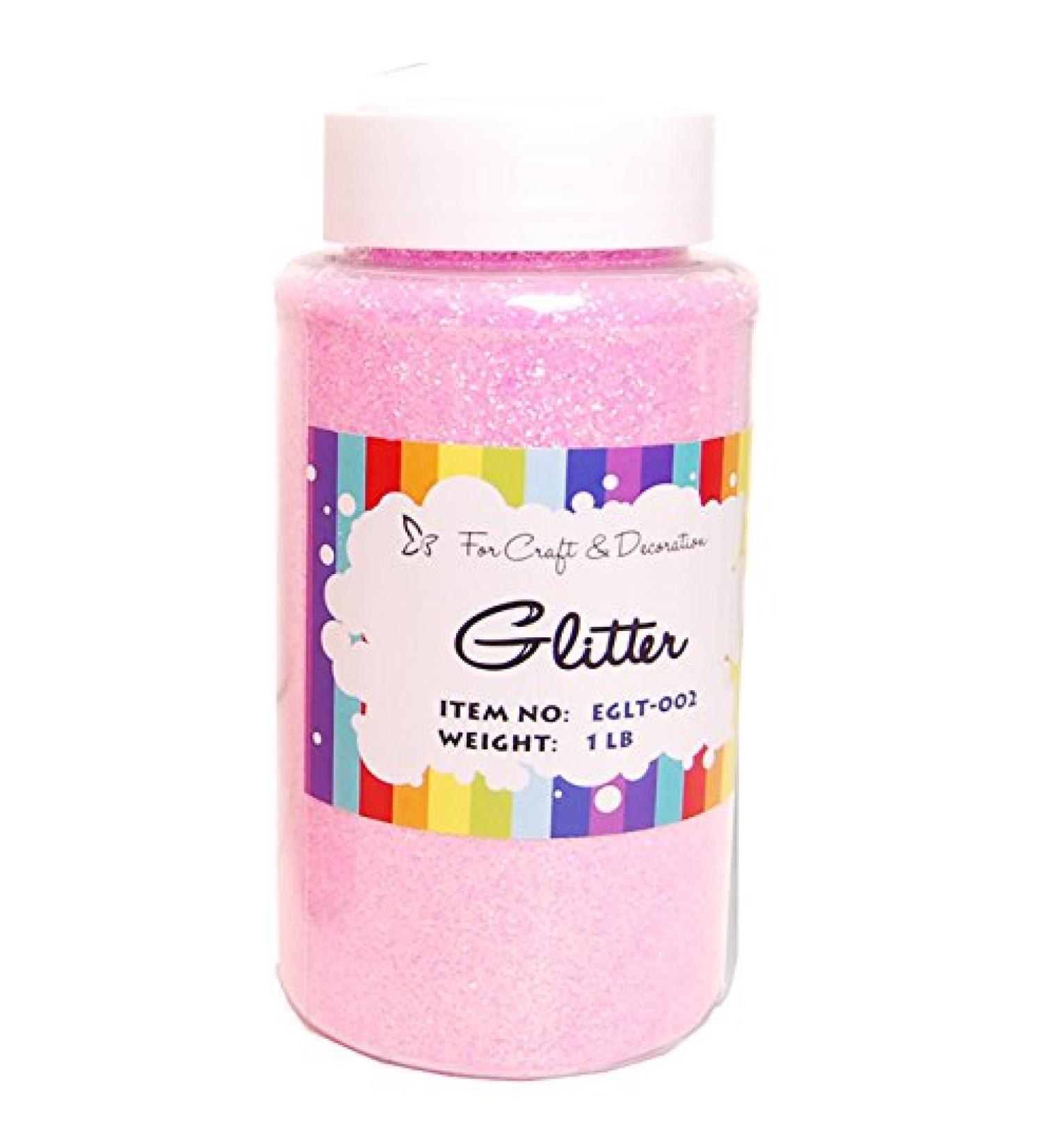 Craft and Party 1lb Bottled Glitter in Light Pink - Ideal for Crafts & Decor - Buy Online on GoSupps.com