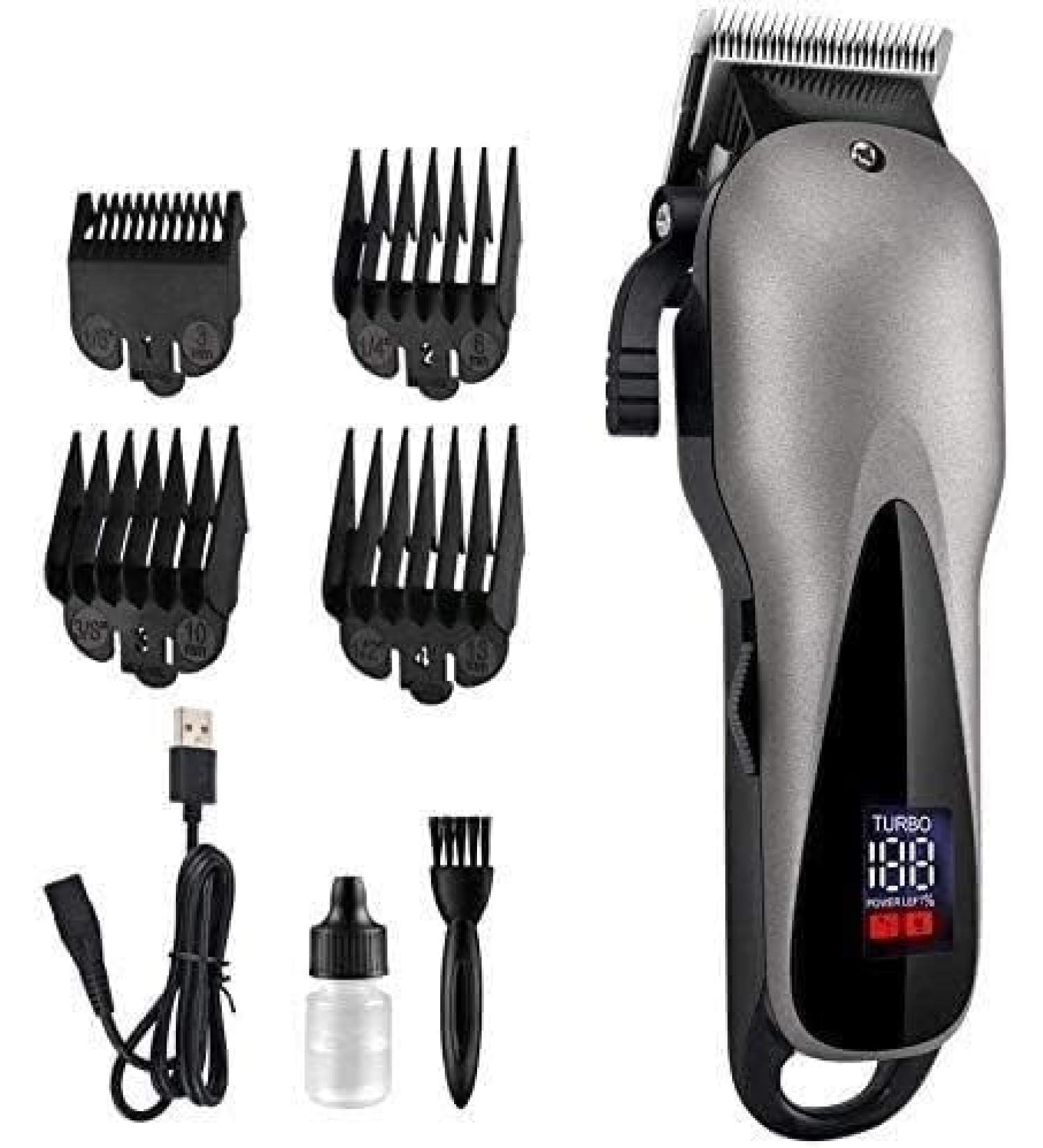 Professional Cordless Hair Clippers - Easy & Portable Electric Hair Clipper with LED & Gradient Design - Buy Online on GoSupps.com