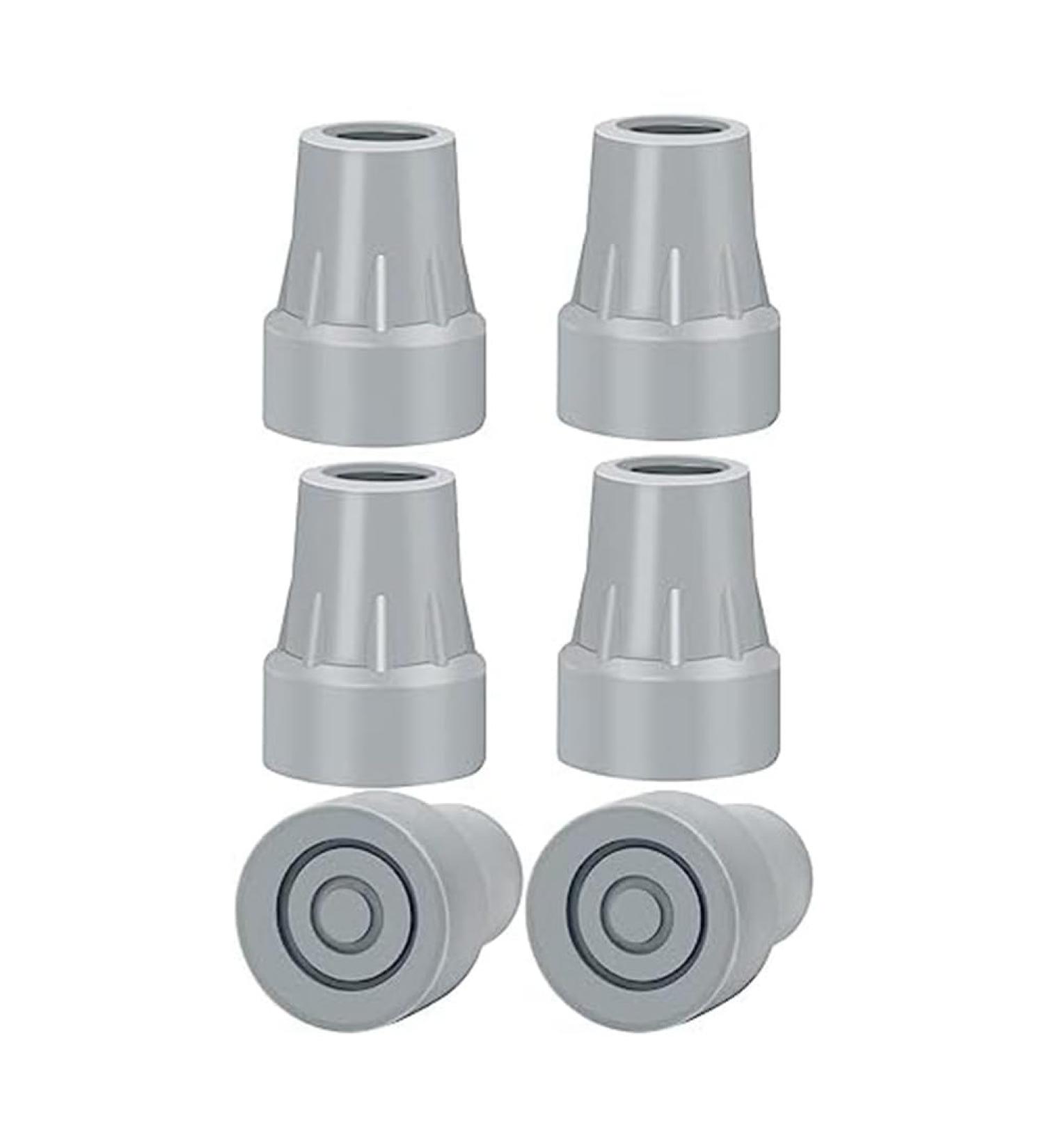 dinio Crutch Tips 7/8Inch Heavy Duty Non-Slip Rubber Cane Tips Foot Crutch Accessories 6 PCS - Buy Online on GoSupps.com