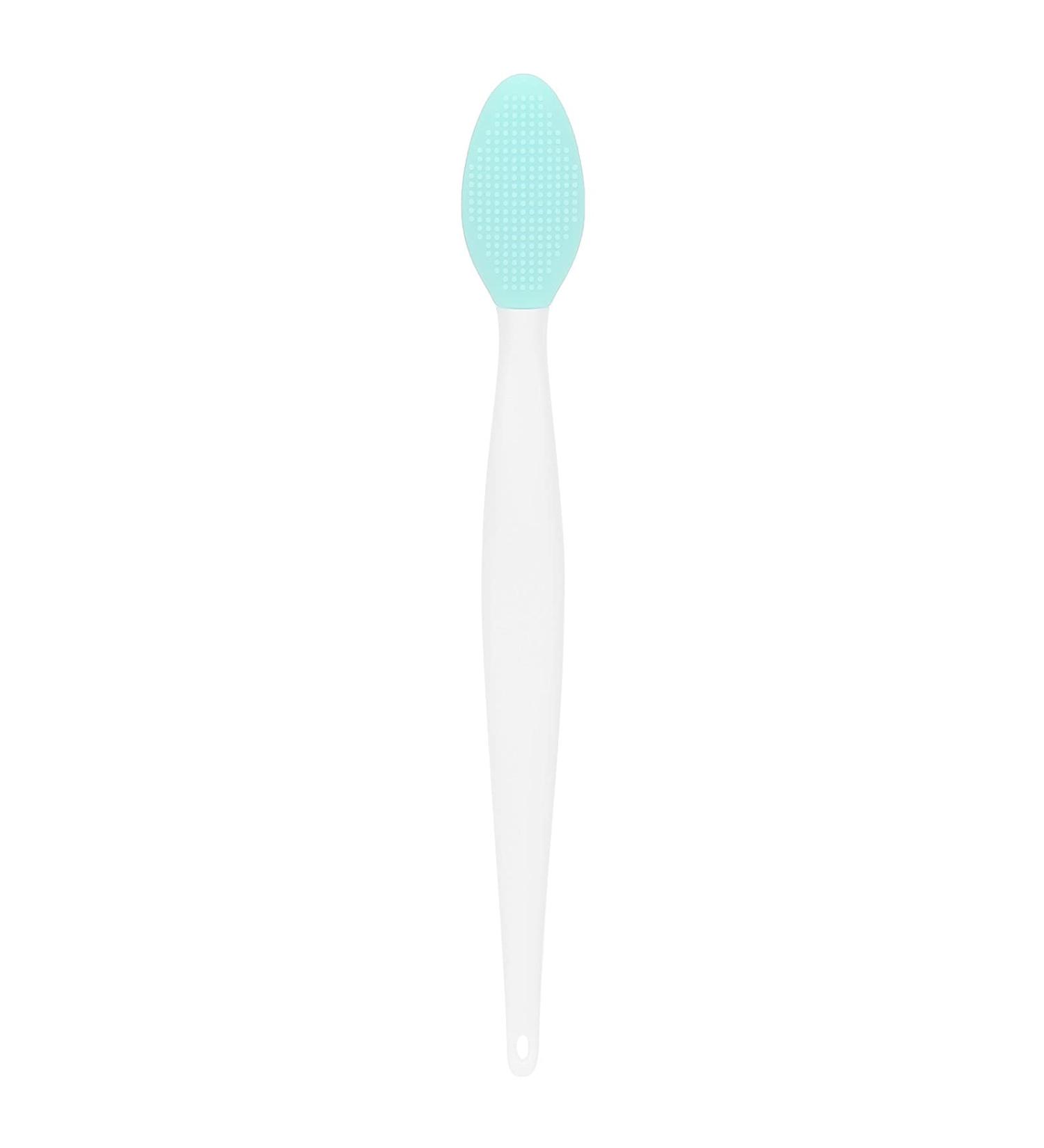 Silicone Nose & Lip Cleansing Brush - Double Sided Facial Exfoliator for Blackhead Removal & Moisturizing - Green - Buy Online on GoSupps.com